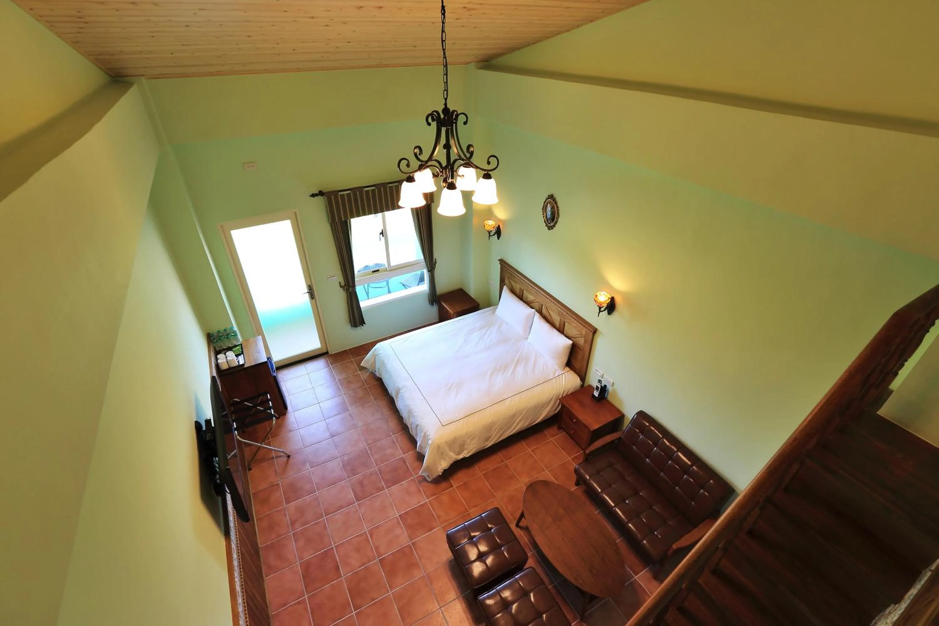 Living room, Bed in Green Resort