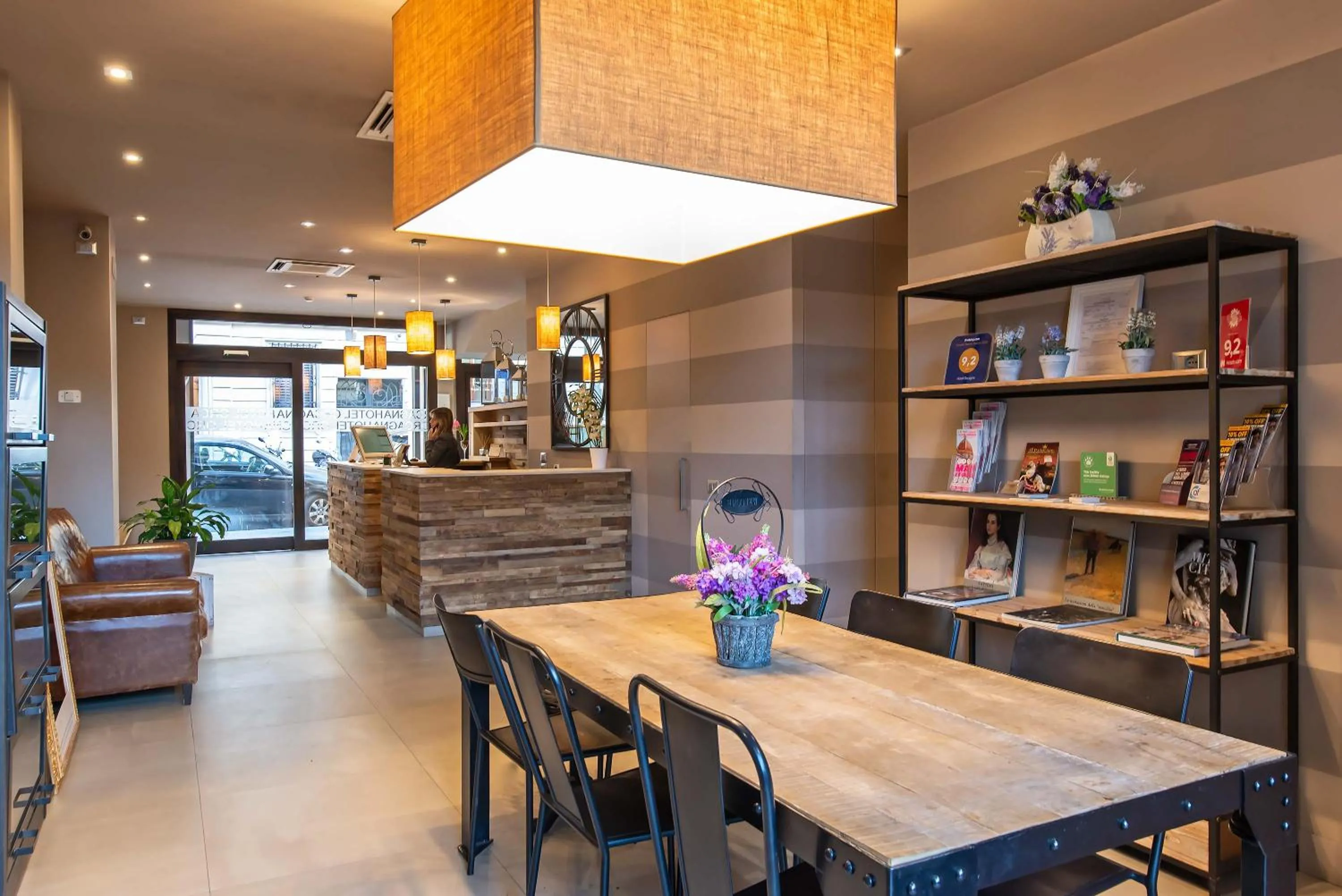 Lobby or reception in Hotel Orcagna