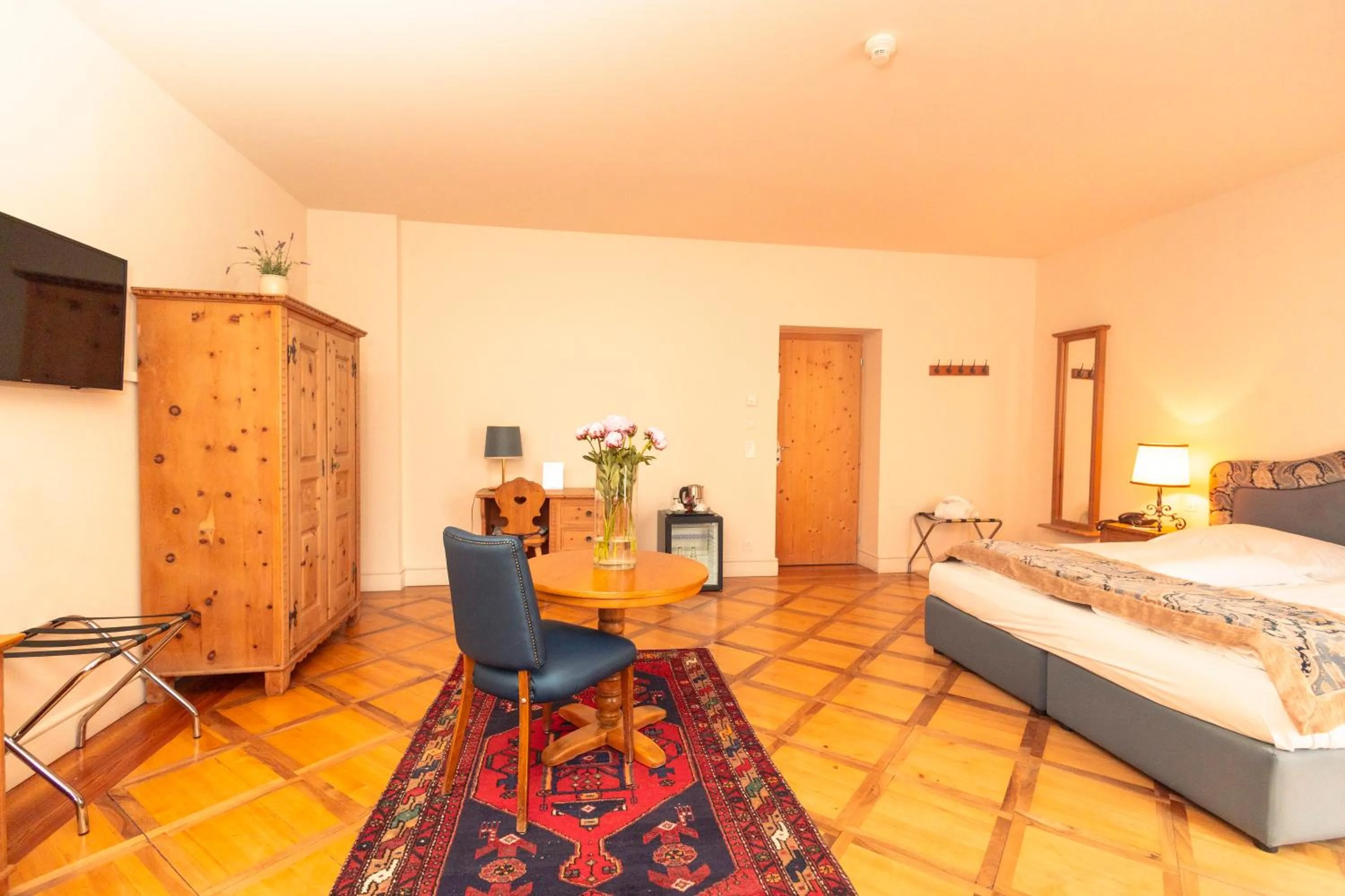 Bed in Hotel Bernina 1865 by Kleos Group Collection