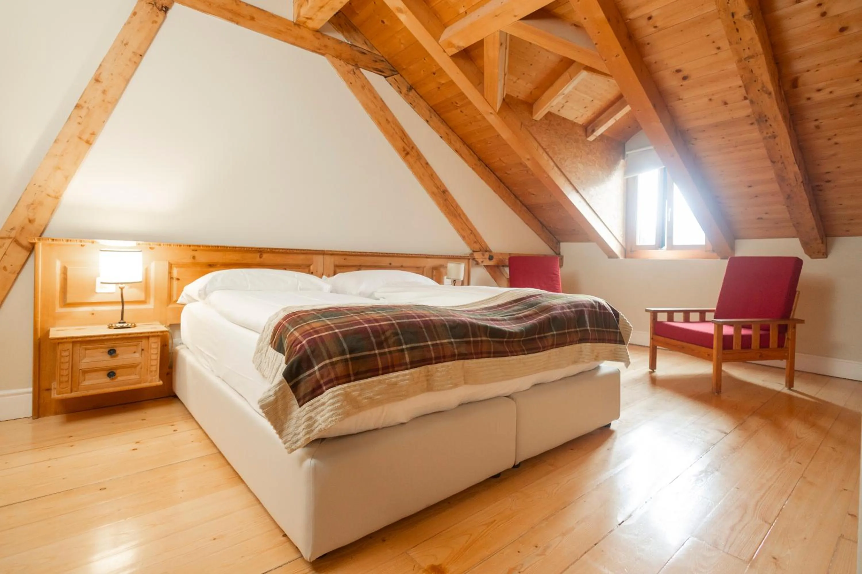 Bed in Hotel Bernina 1865 by Kleos Group Collection