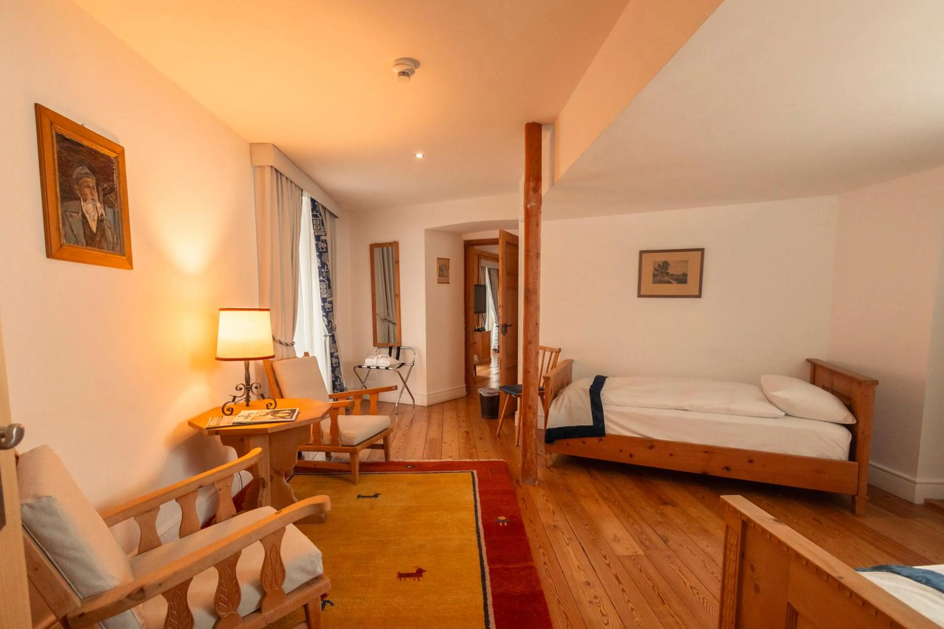 Bed in Hotel Bernina 1865 by Kleos Group Collection