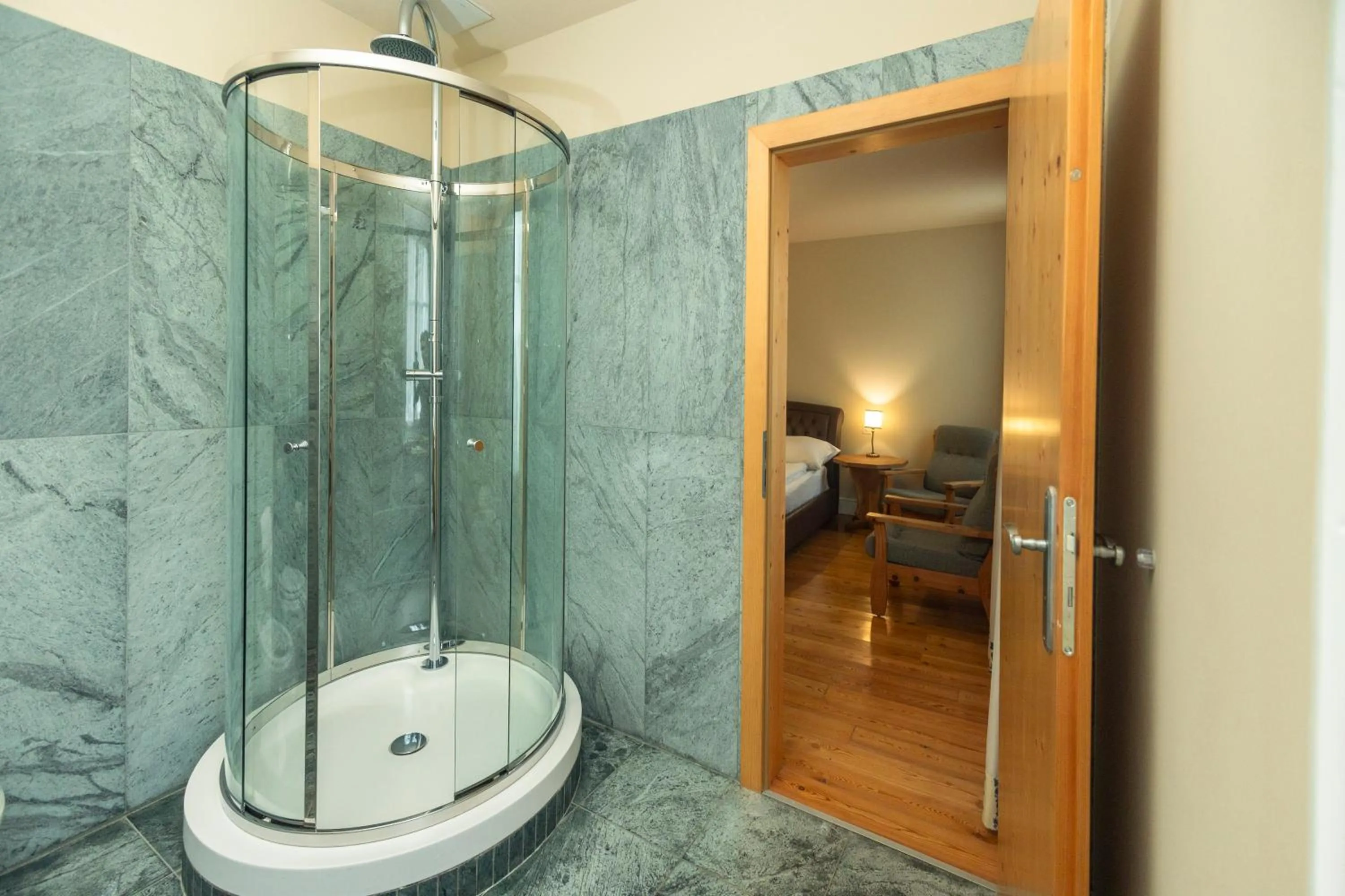 Shower in Hotel Bernina 1865 by Kleos Group Collection