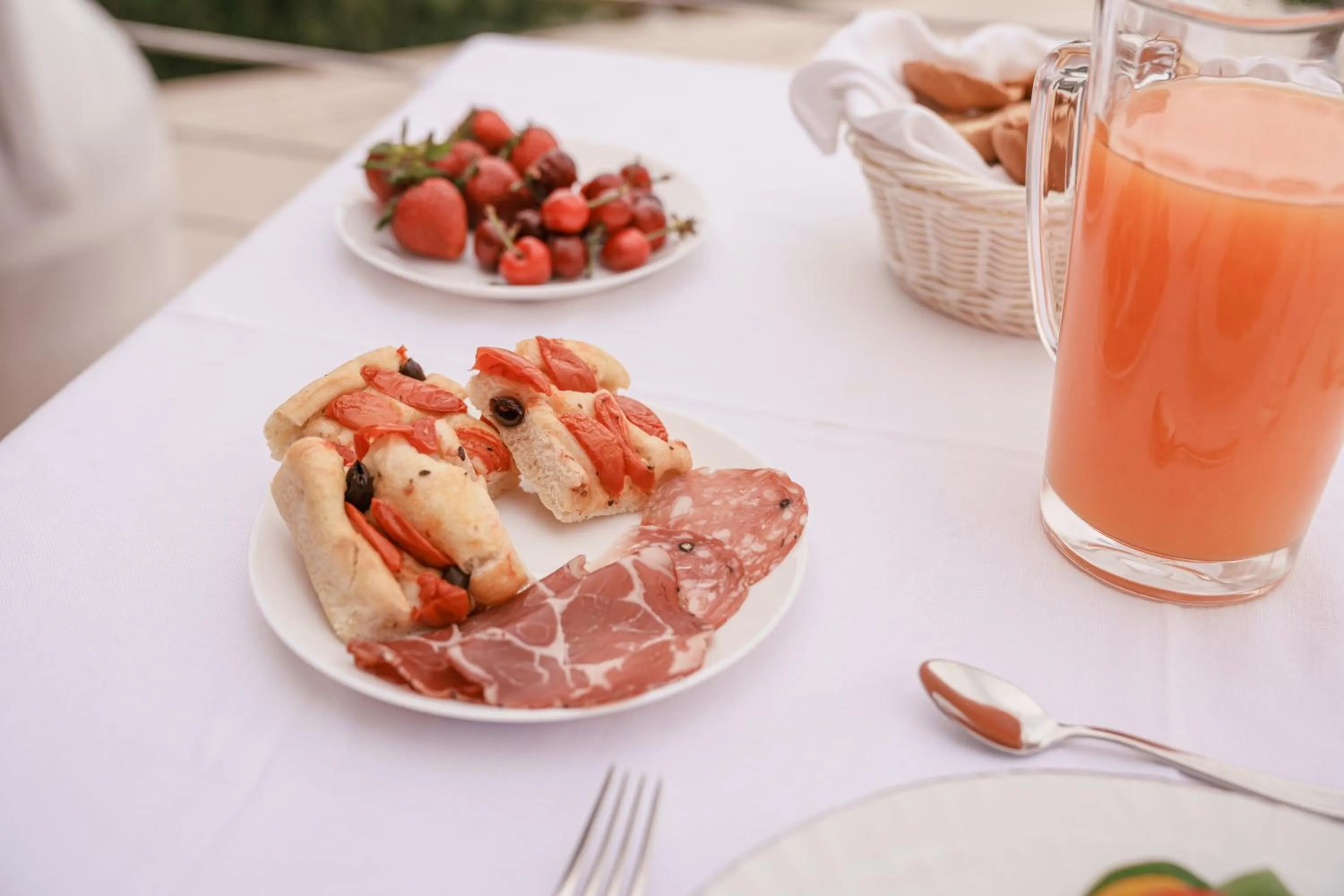 Food and drinks in La Terrazza Sulla Rupe Relais