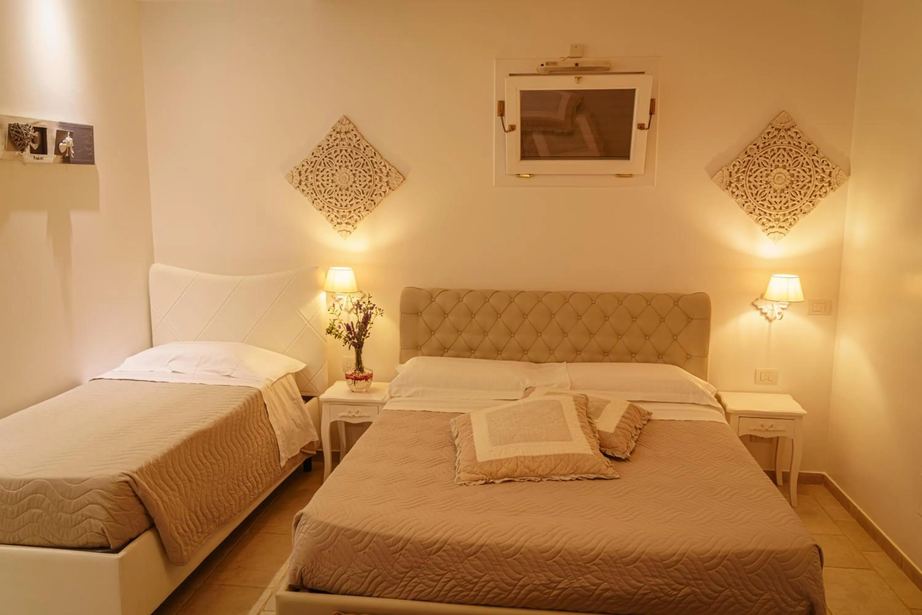 Bed in La Terrazza Sulla Rupe Relais