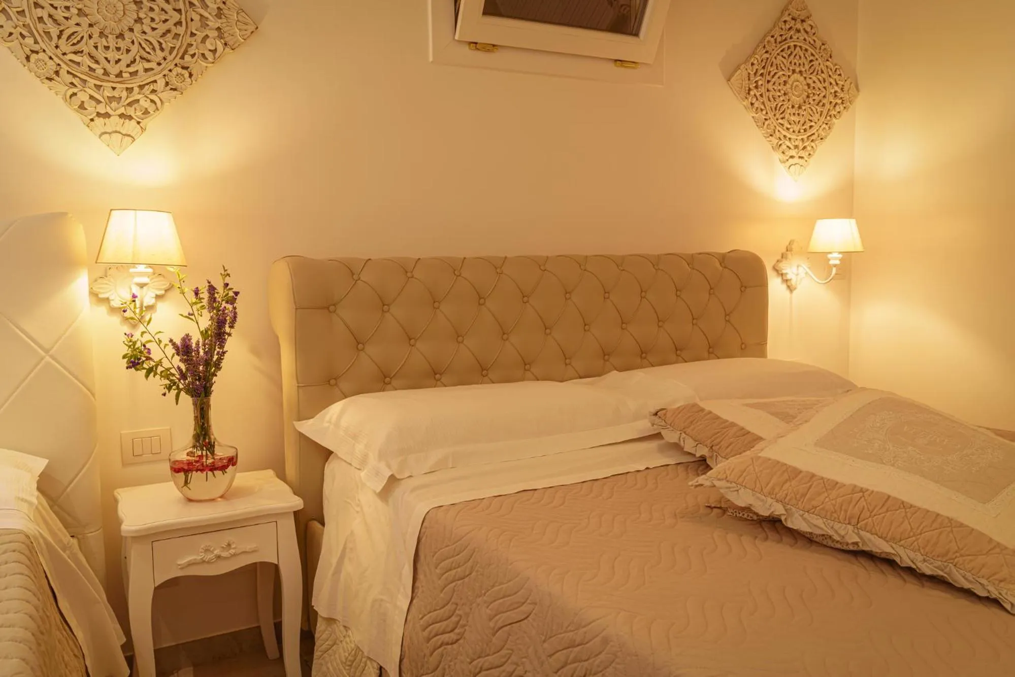 Bed in La Terrazza Sulla Rupe Relais