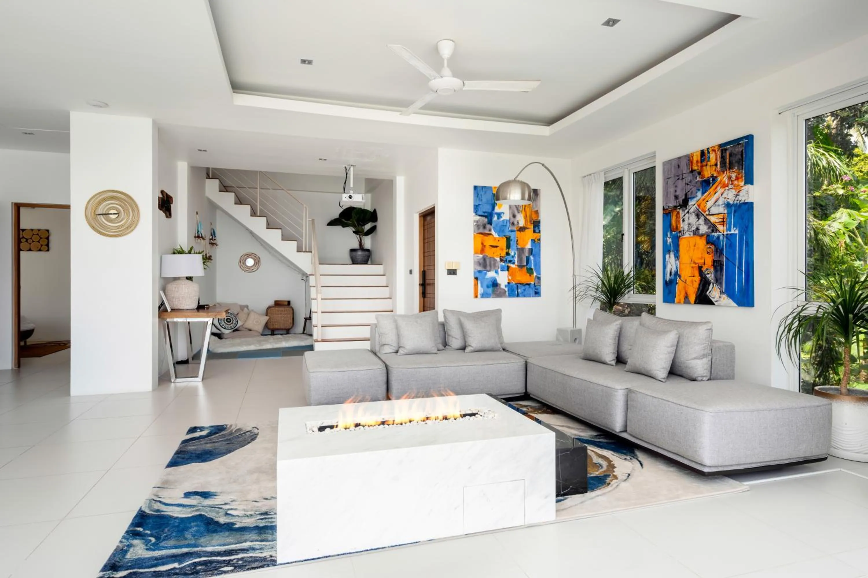 Living room in Villa Melo