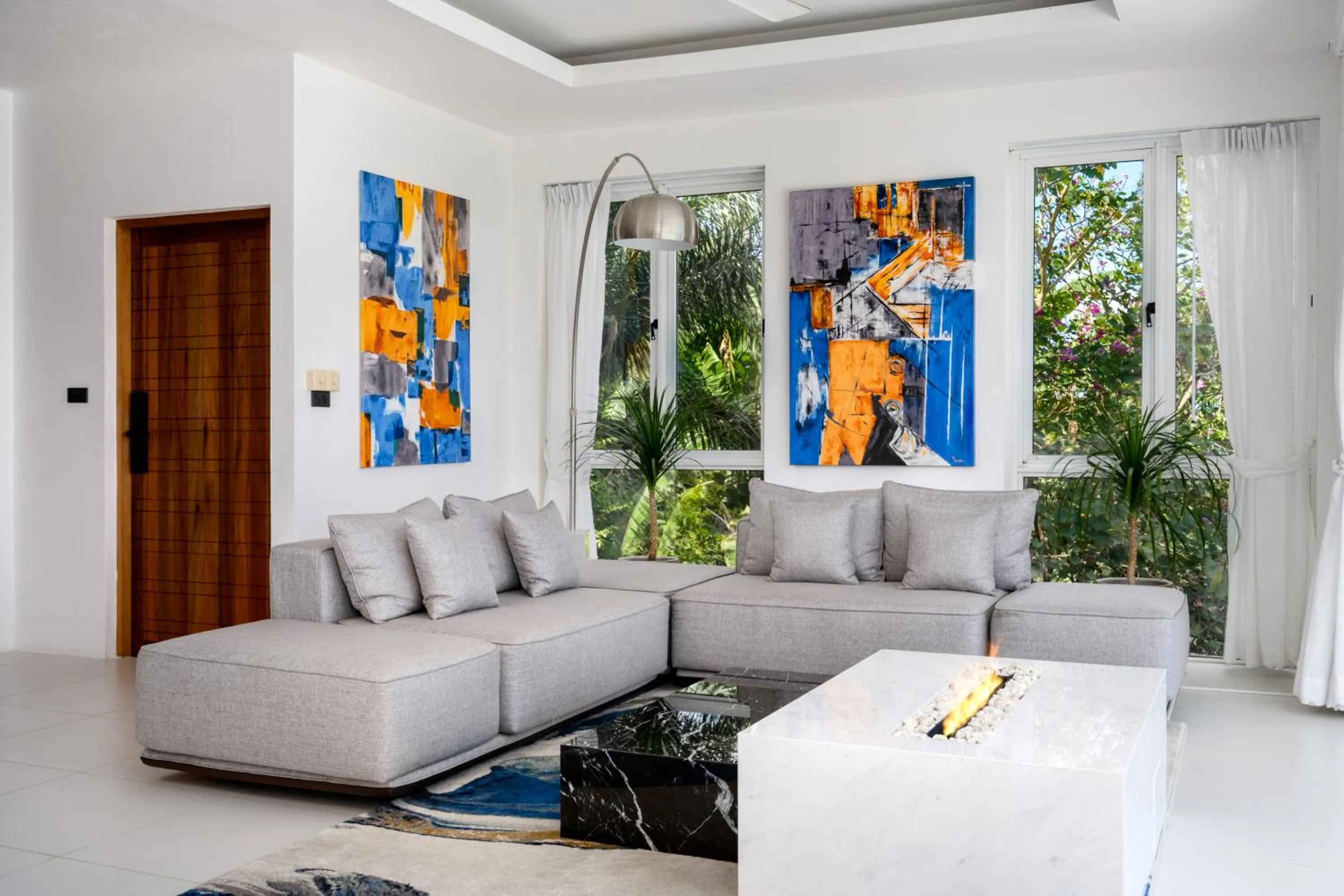 Living room in Villa Melo