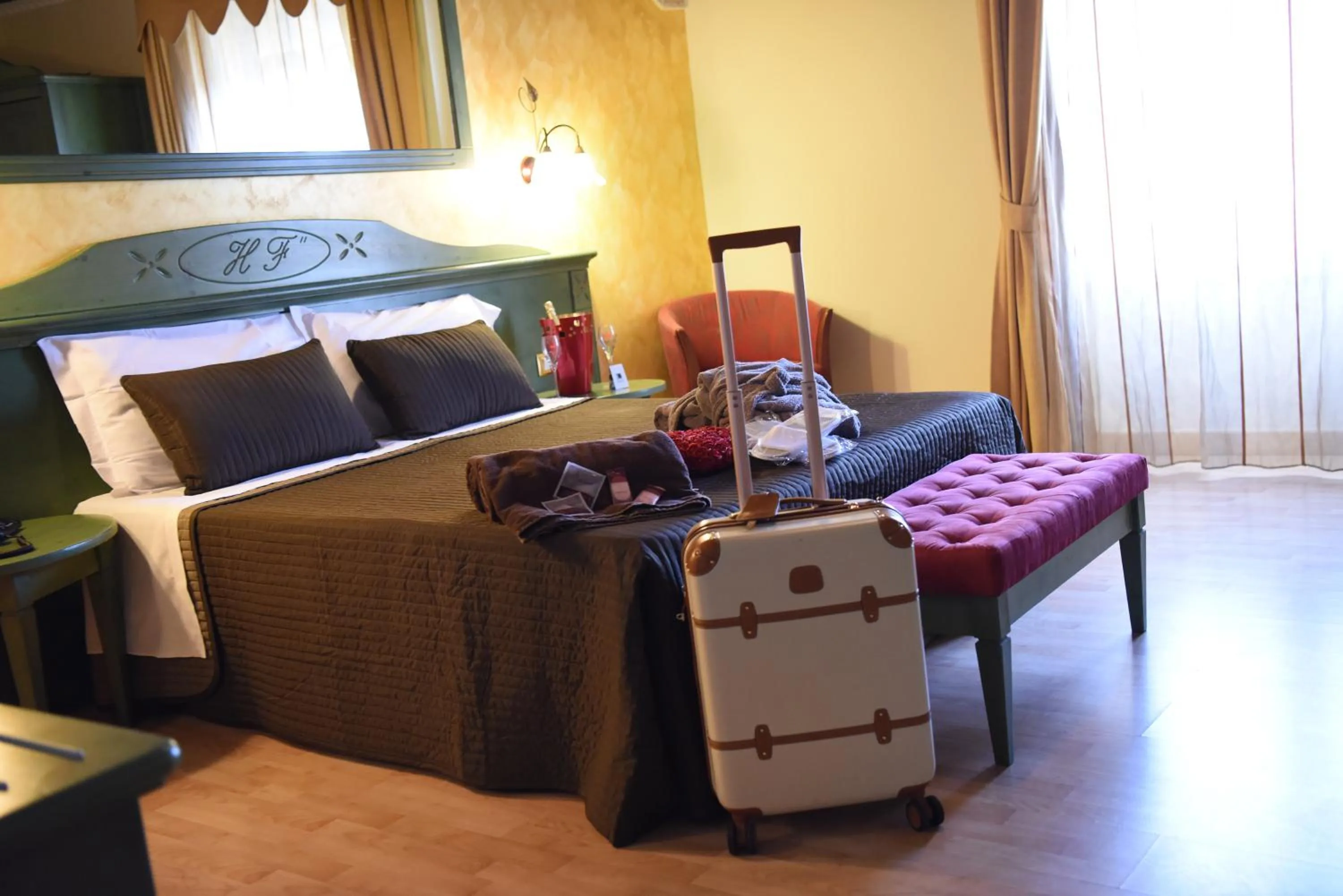 Bed in Hotel Federico II