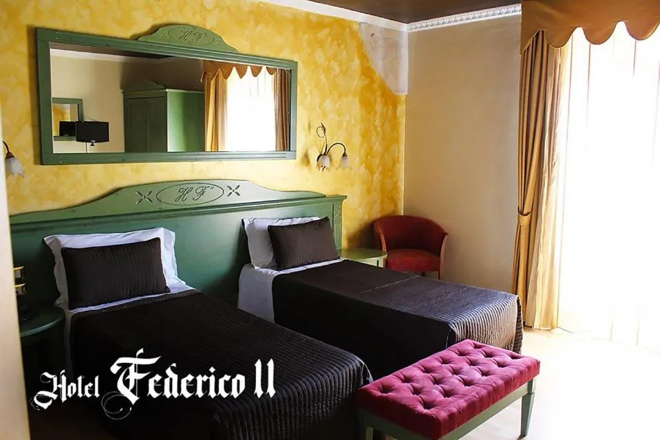 Bed in Hotel Federico II