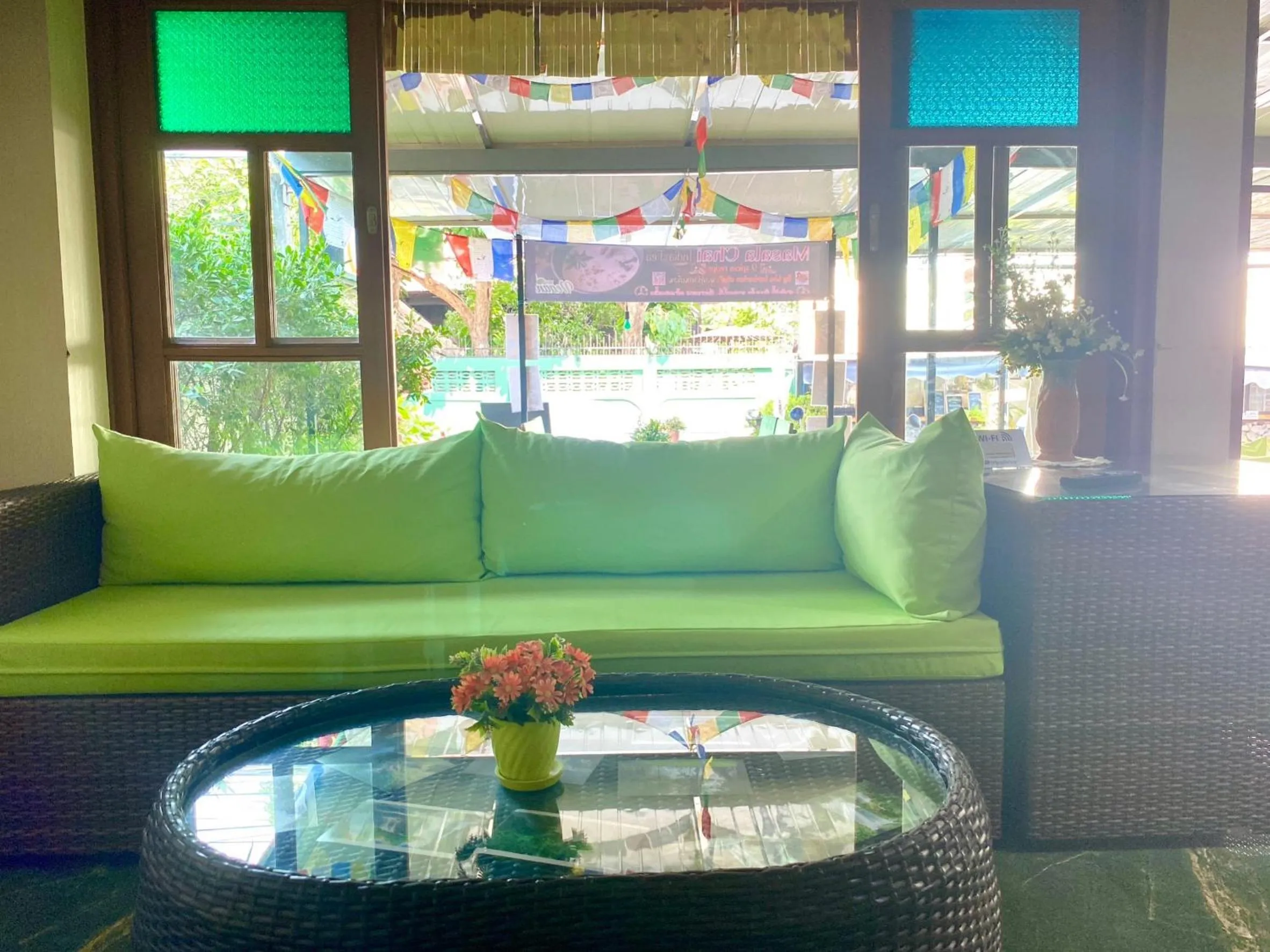 Seating area in Chinda Boutique Hotel