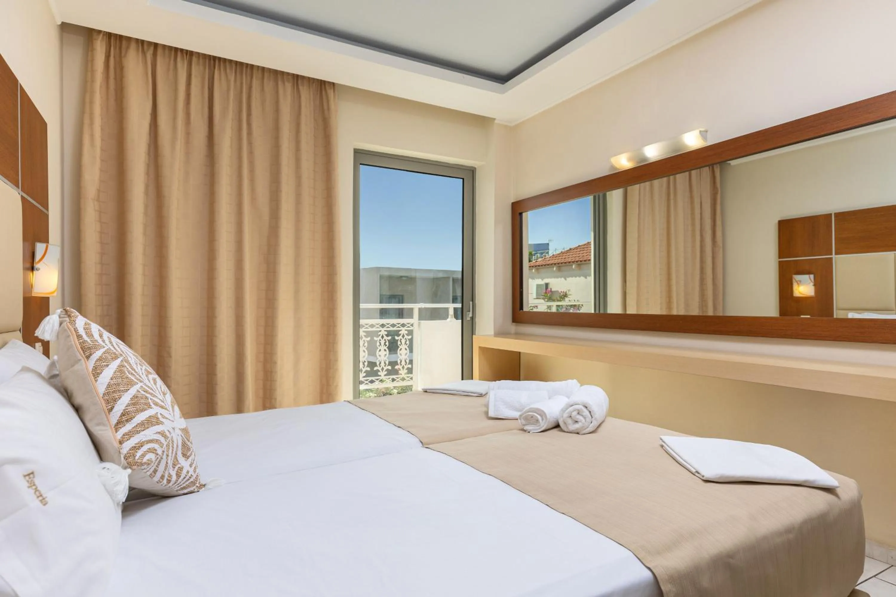 Bed in Esperia Hotel