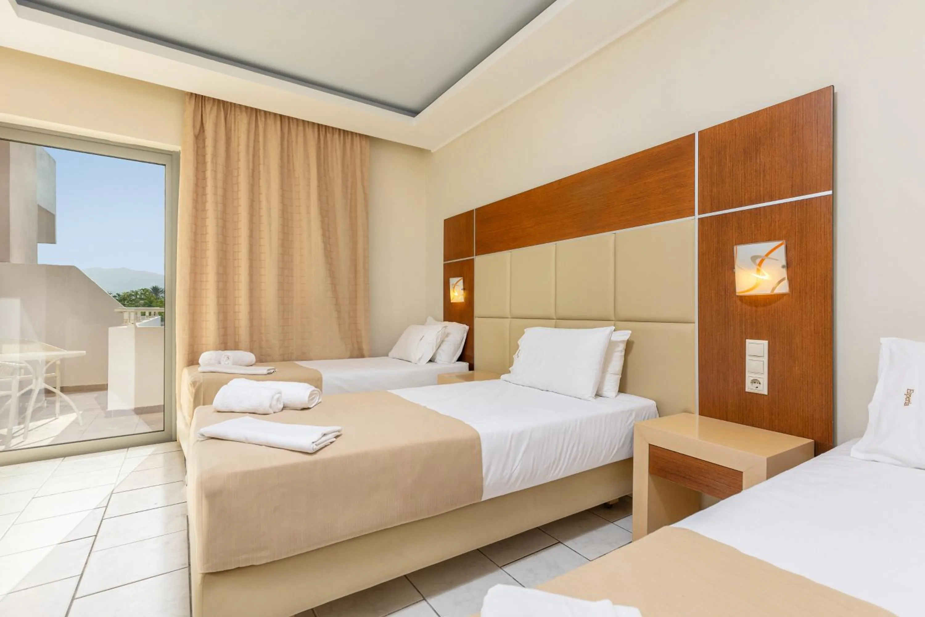 Bed in Esperia Hotel