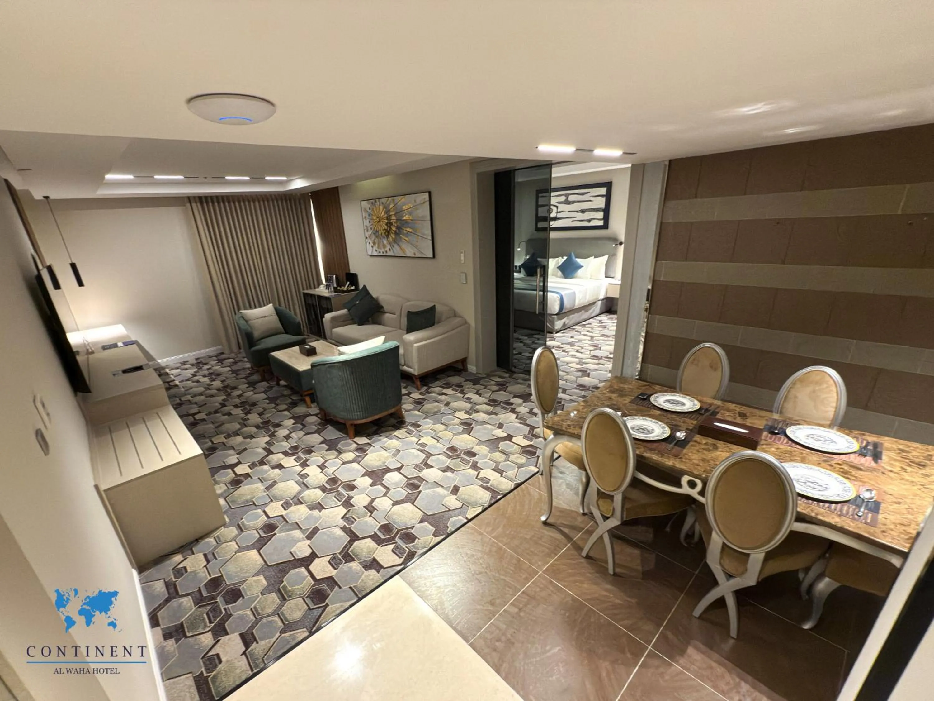 Living room in Continent Al Waha Hotel Riyad