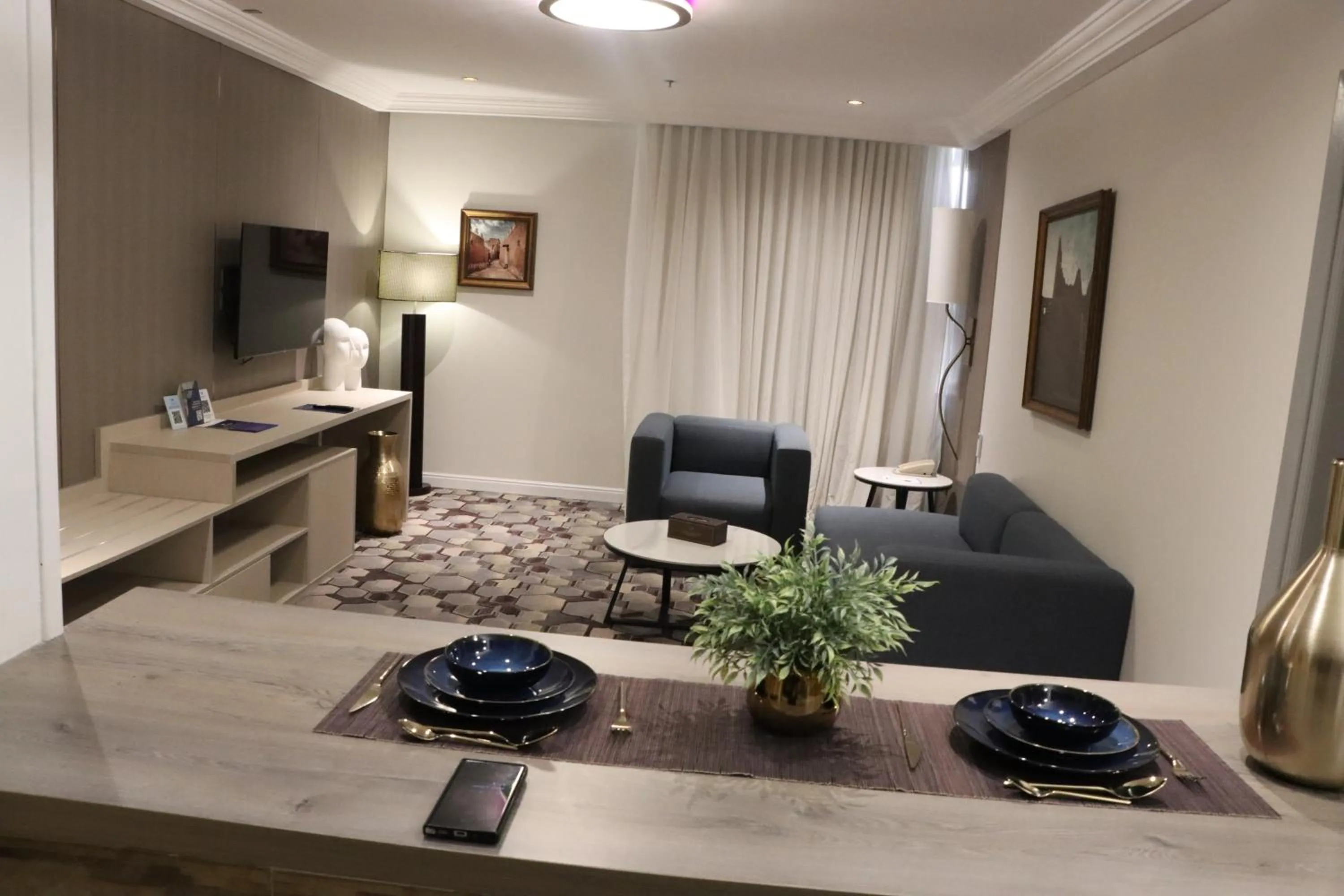 Seating area in Continent Al Waha Hotel Riyad