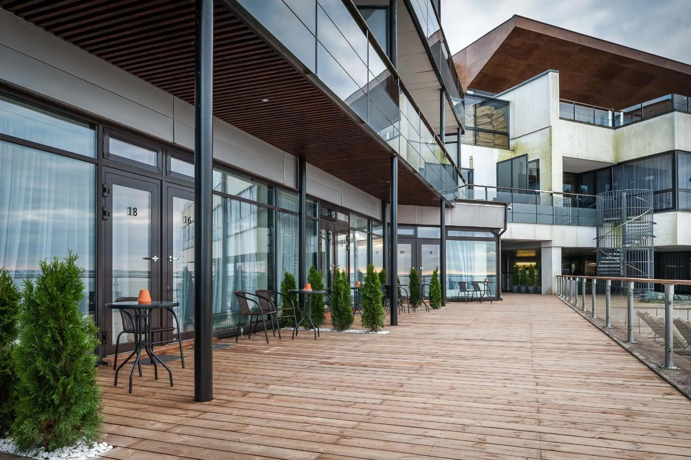 Patio in Pirita Beach Apartments & SPA