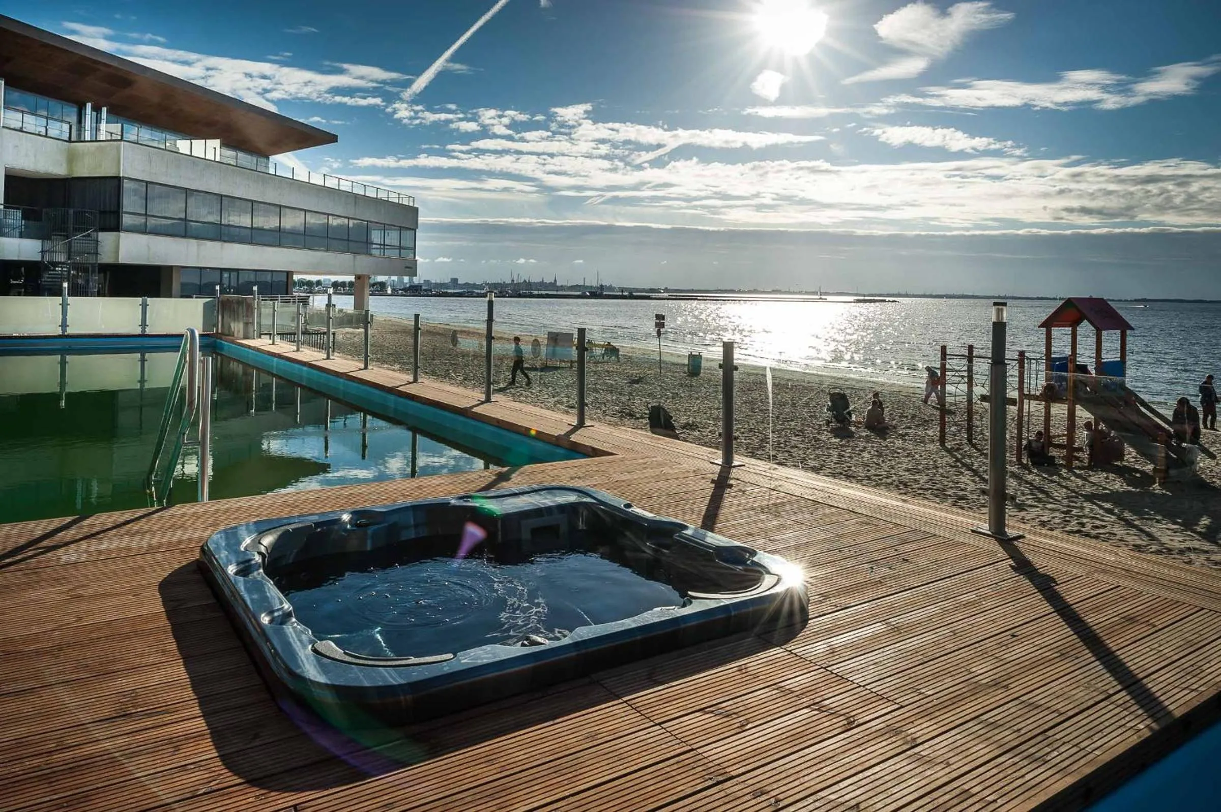Hot Tub in Pirita Beach Apartments & SPA