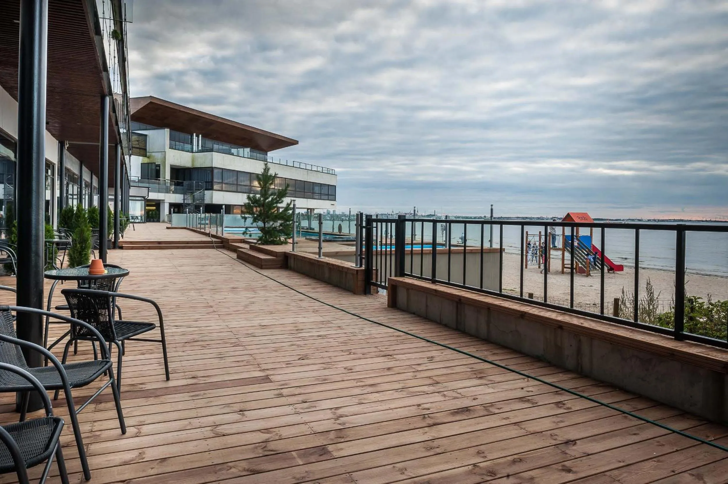 Balcony/Terrace in Pirita Beach Apartments & SPA