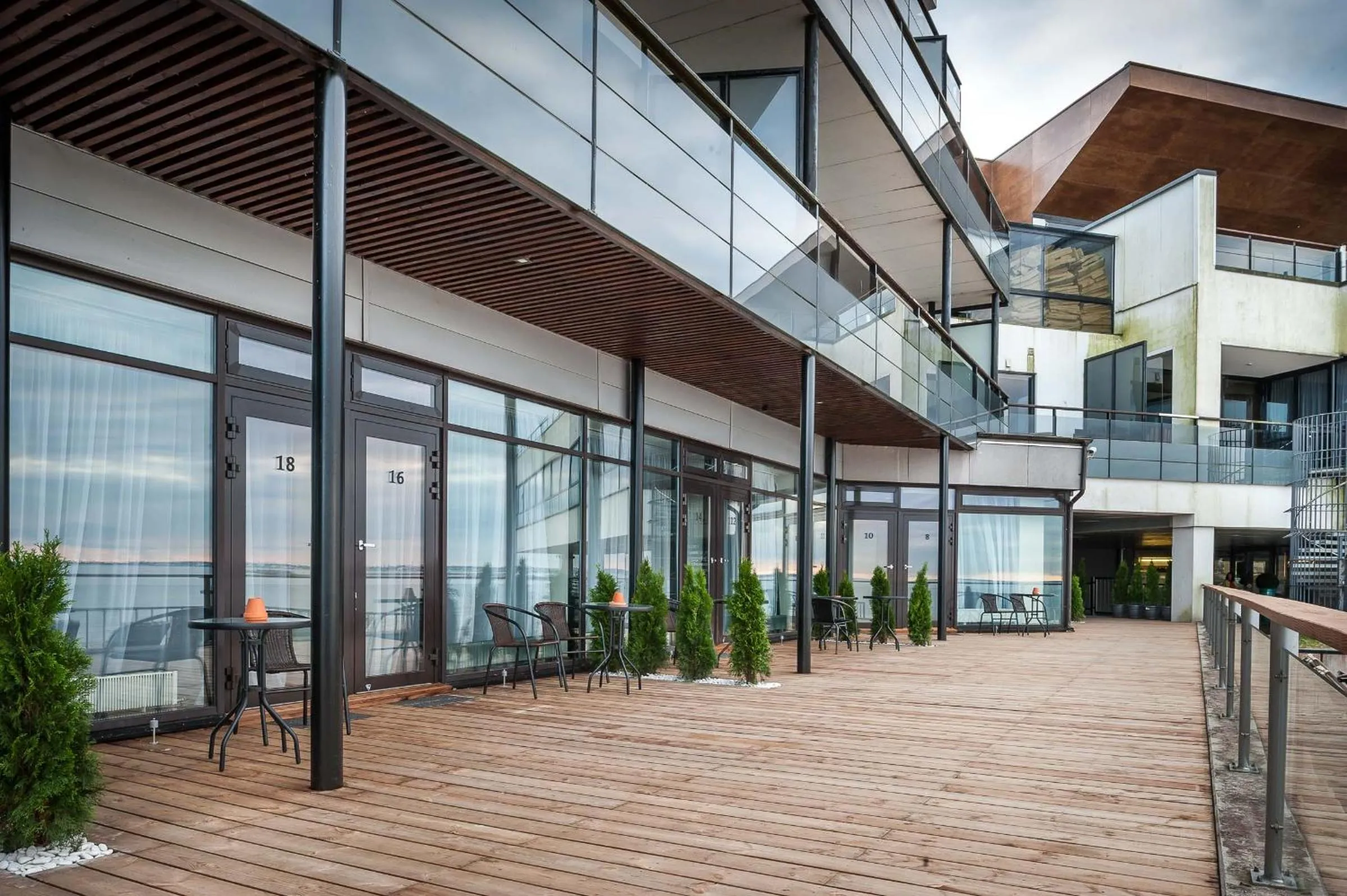 Patio in Pirita Beach Apartments & SPA