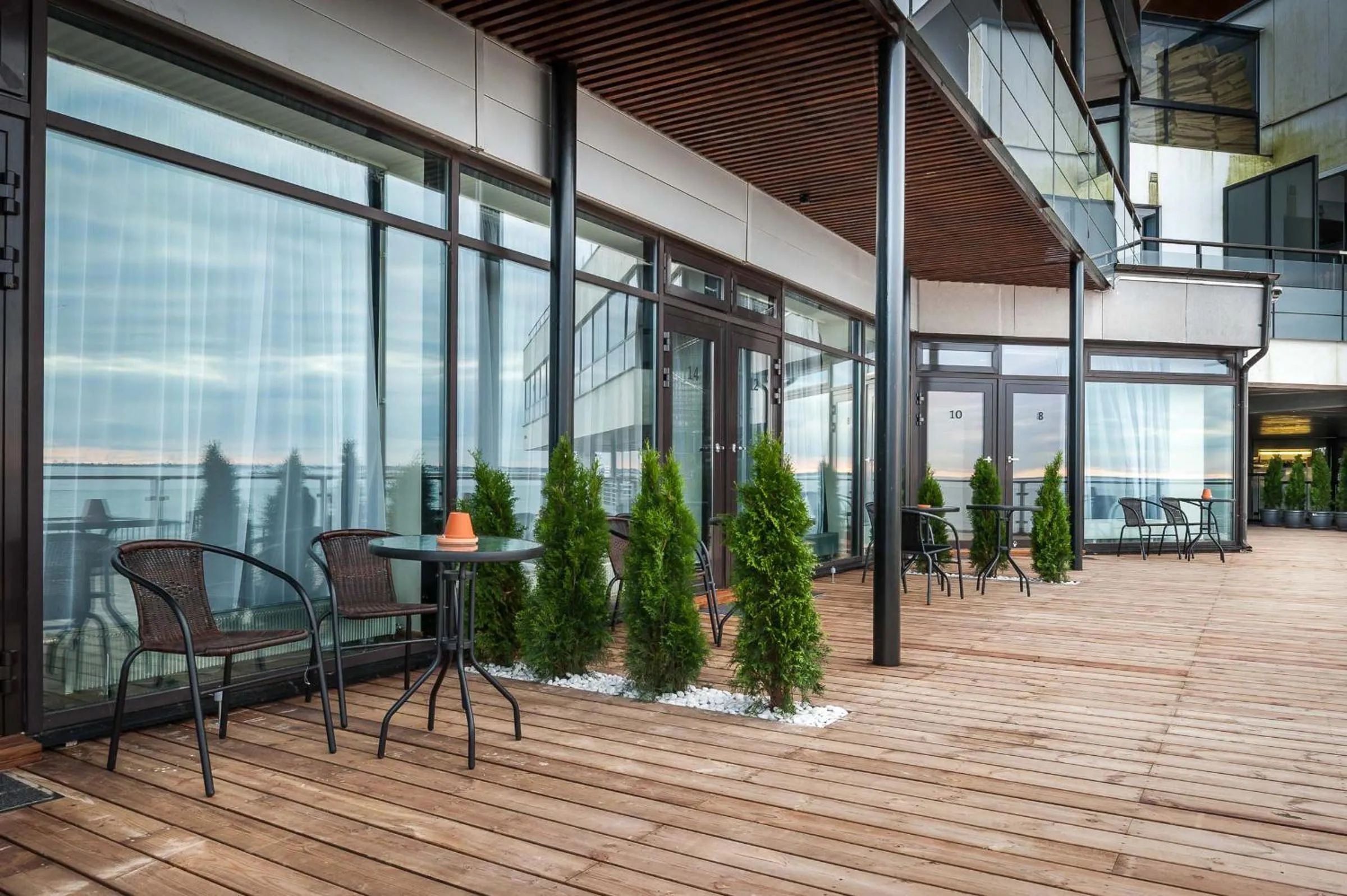 Patio in Pirita Beach Apartments & SPA