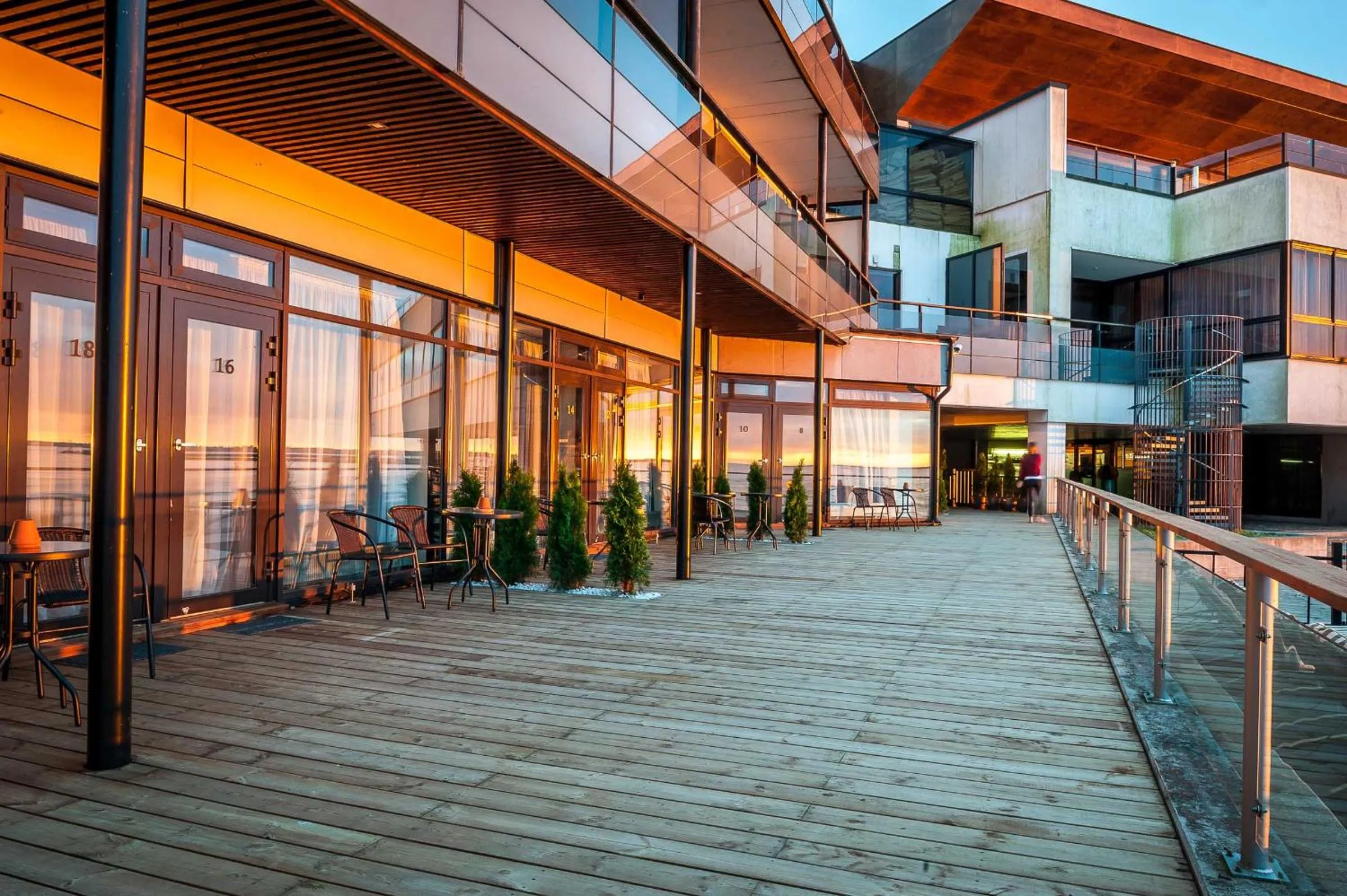 Patio in Pirita Beach Apartments & SPA