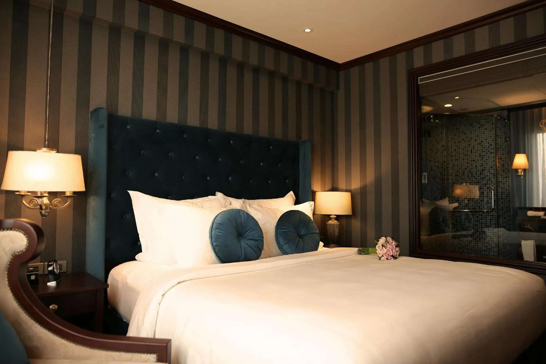 Decorative detail, Bed in The Scarlett Boutique Hotel