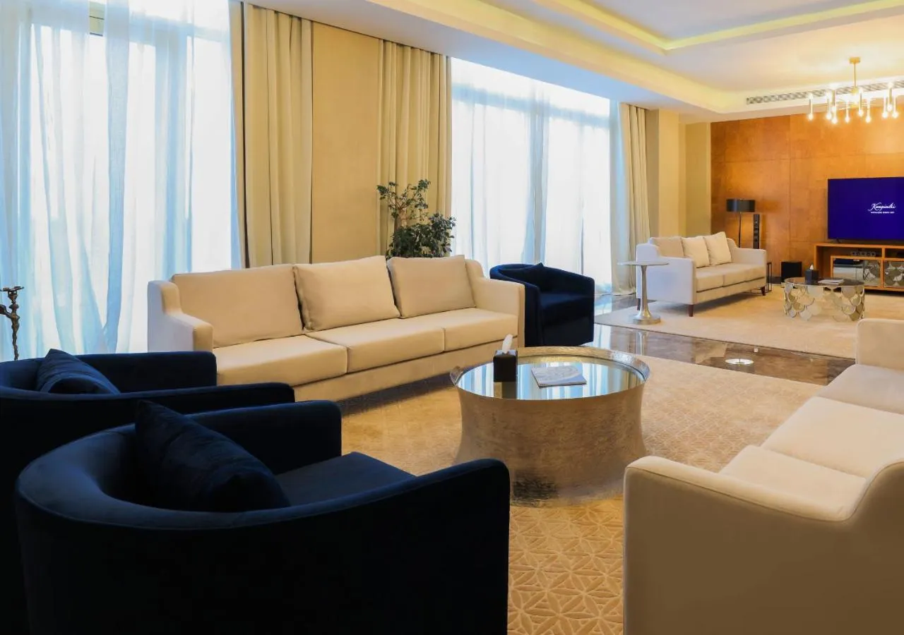Communal lounge/ TV room in Kempinski Al Othman Hotel Al Khobar