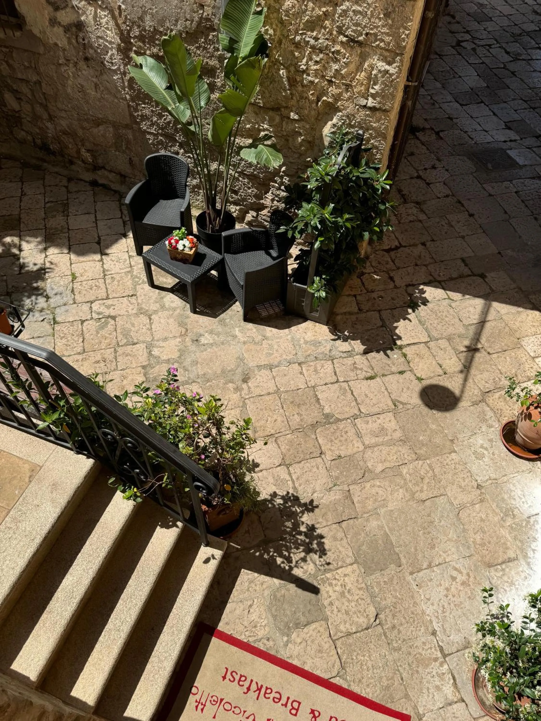 Garden view in B&B Da Conte al Vicoletto