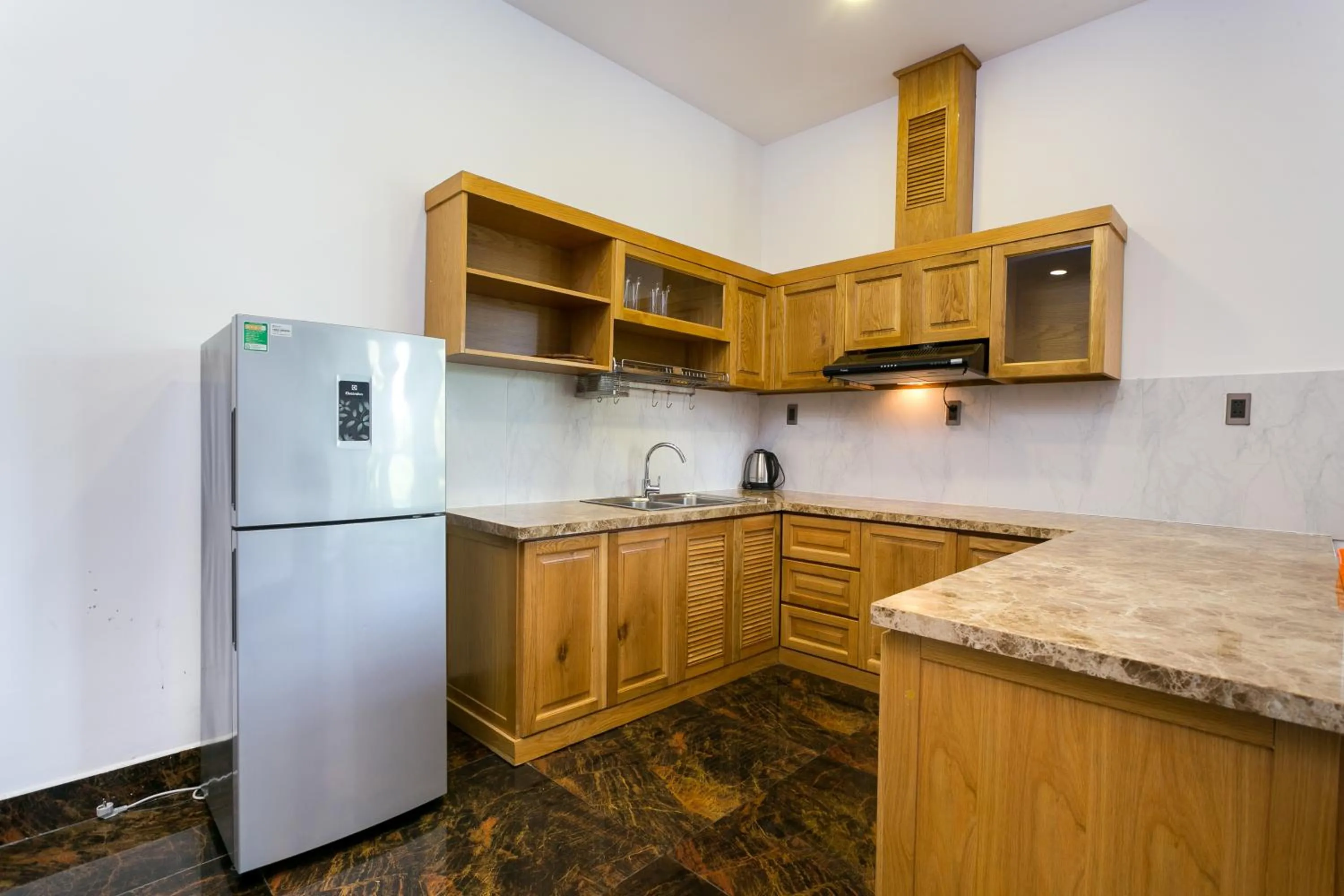 Kitchen or kitchenette in Kim Minh Apartment & Hotel