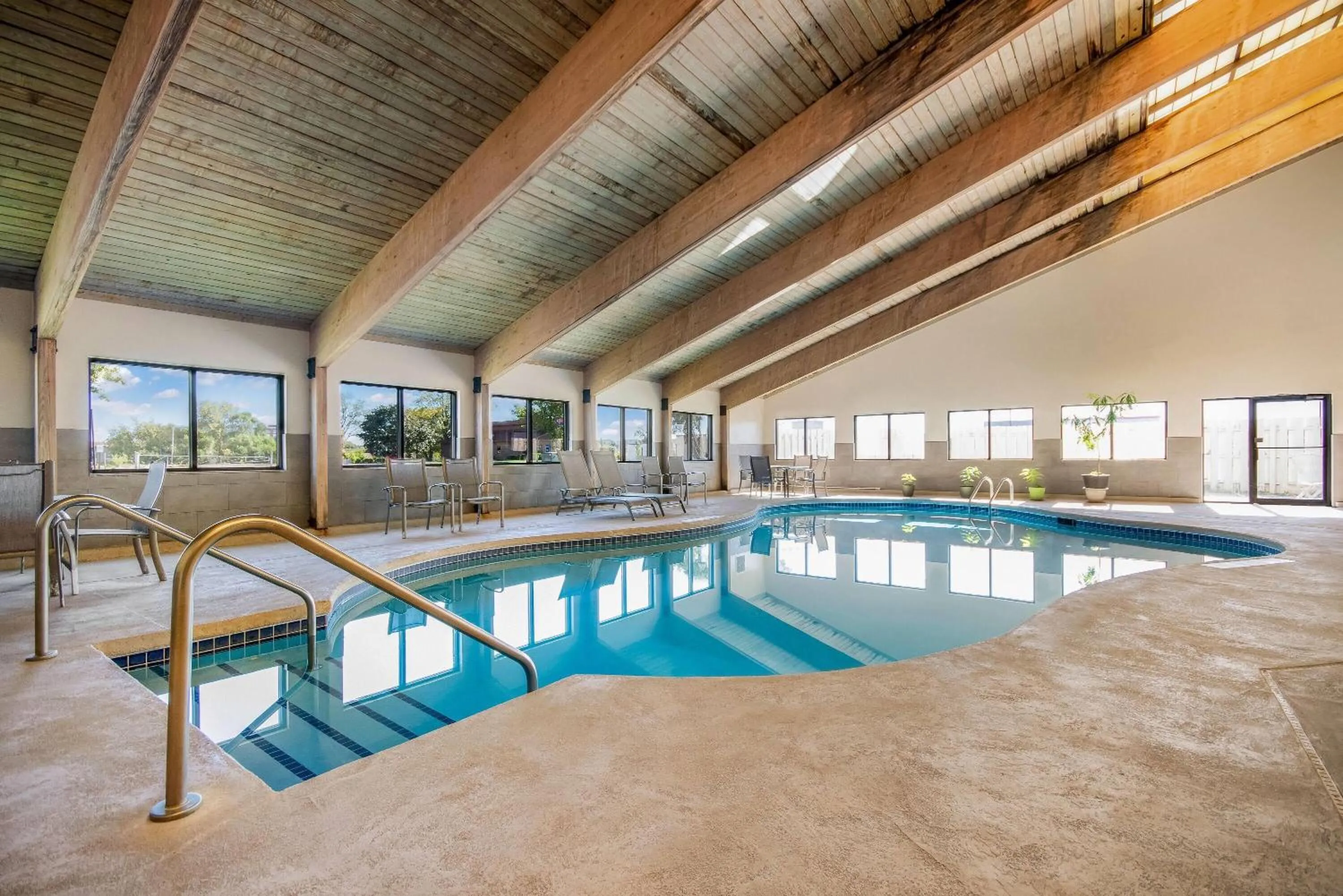 Swimming pool in AmericInn by Wyndham Beloit