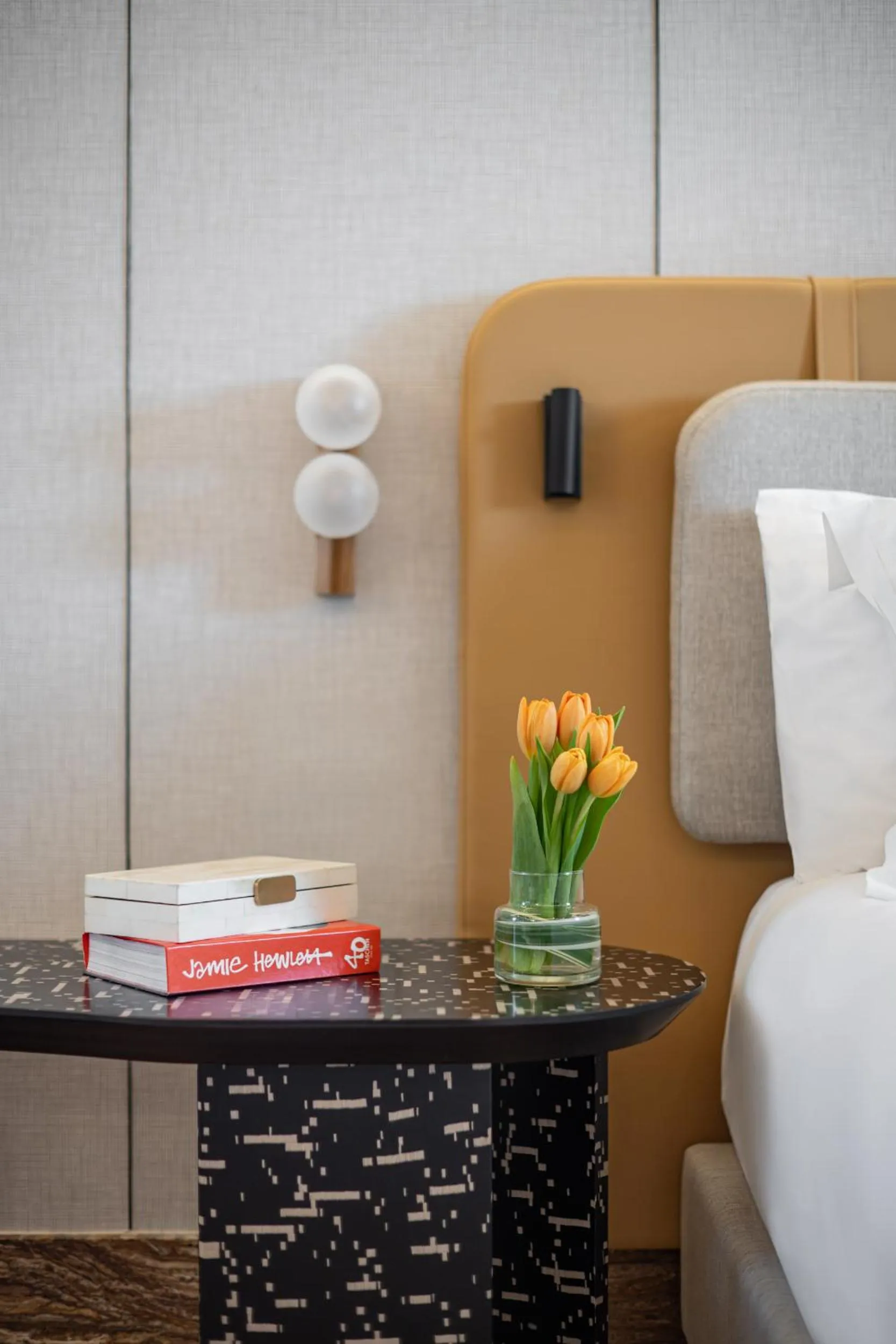 Bed in Dan Accadia Herzliya Hotel