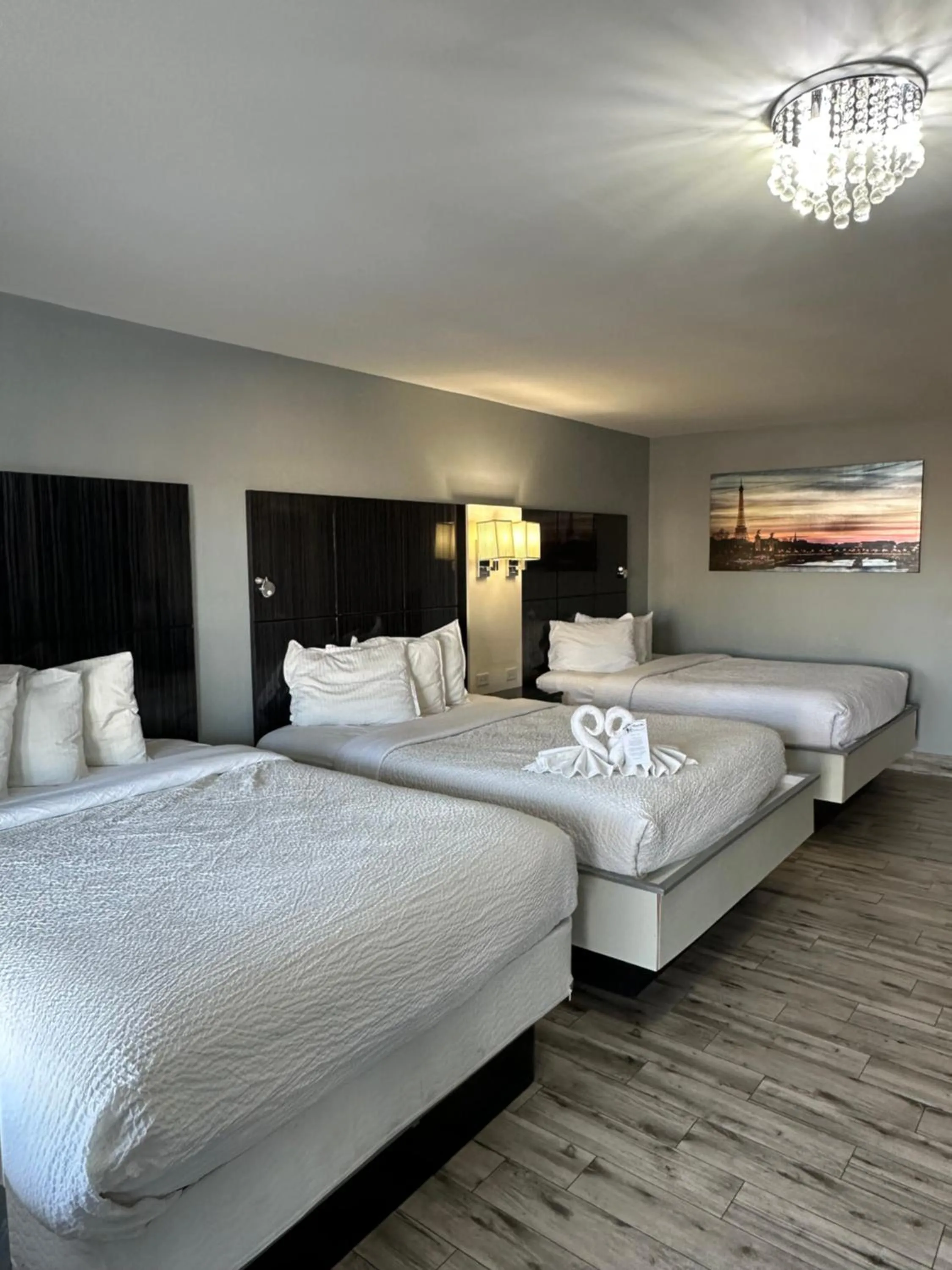 Bed in Historic Waterfront Marion Motor Lodge in downtown St Augustine