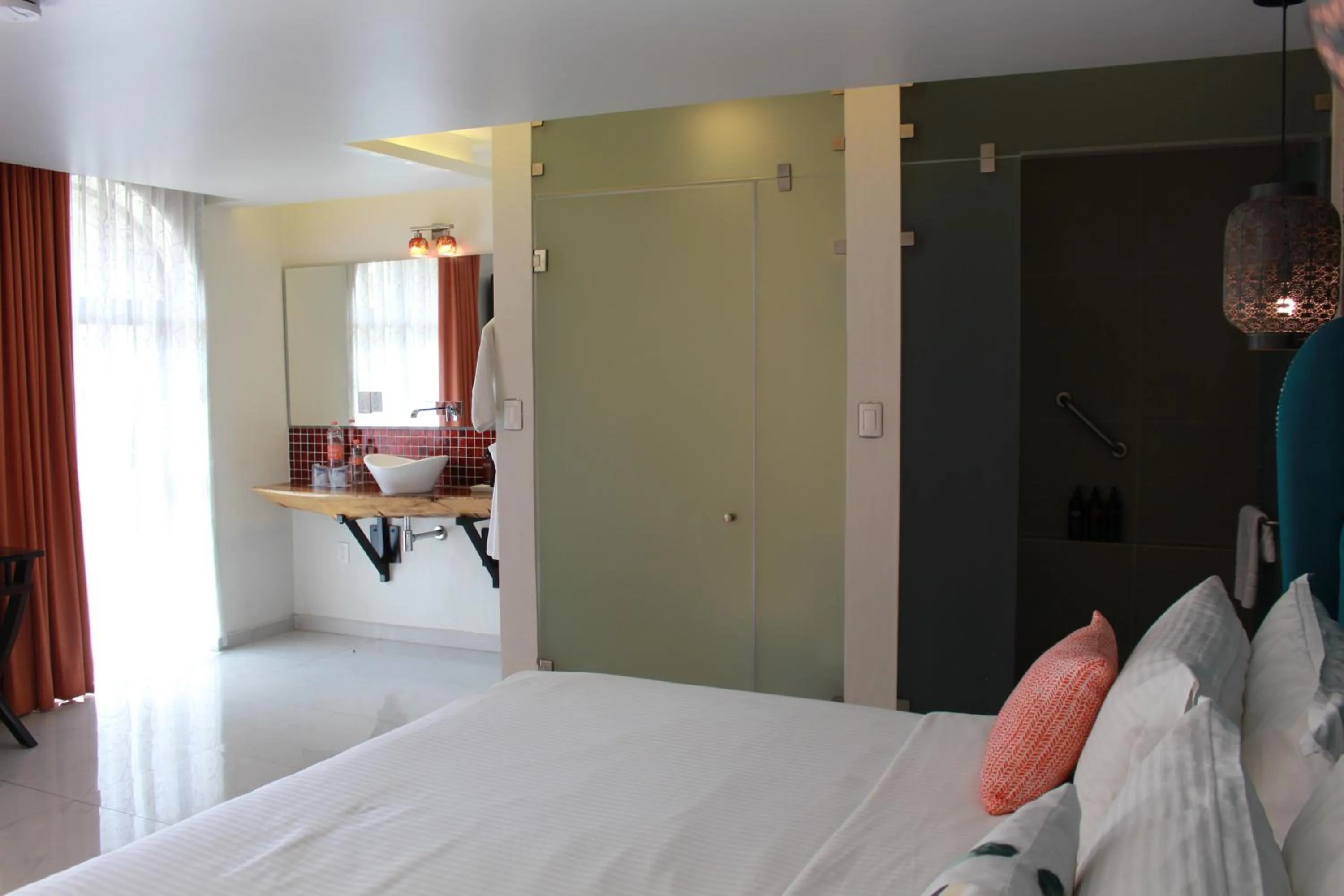 Decorative detail, Bed in TRES79 Hotel Boutique Orizaba