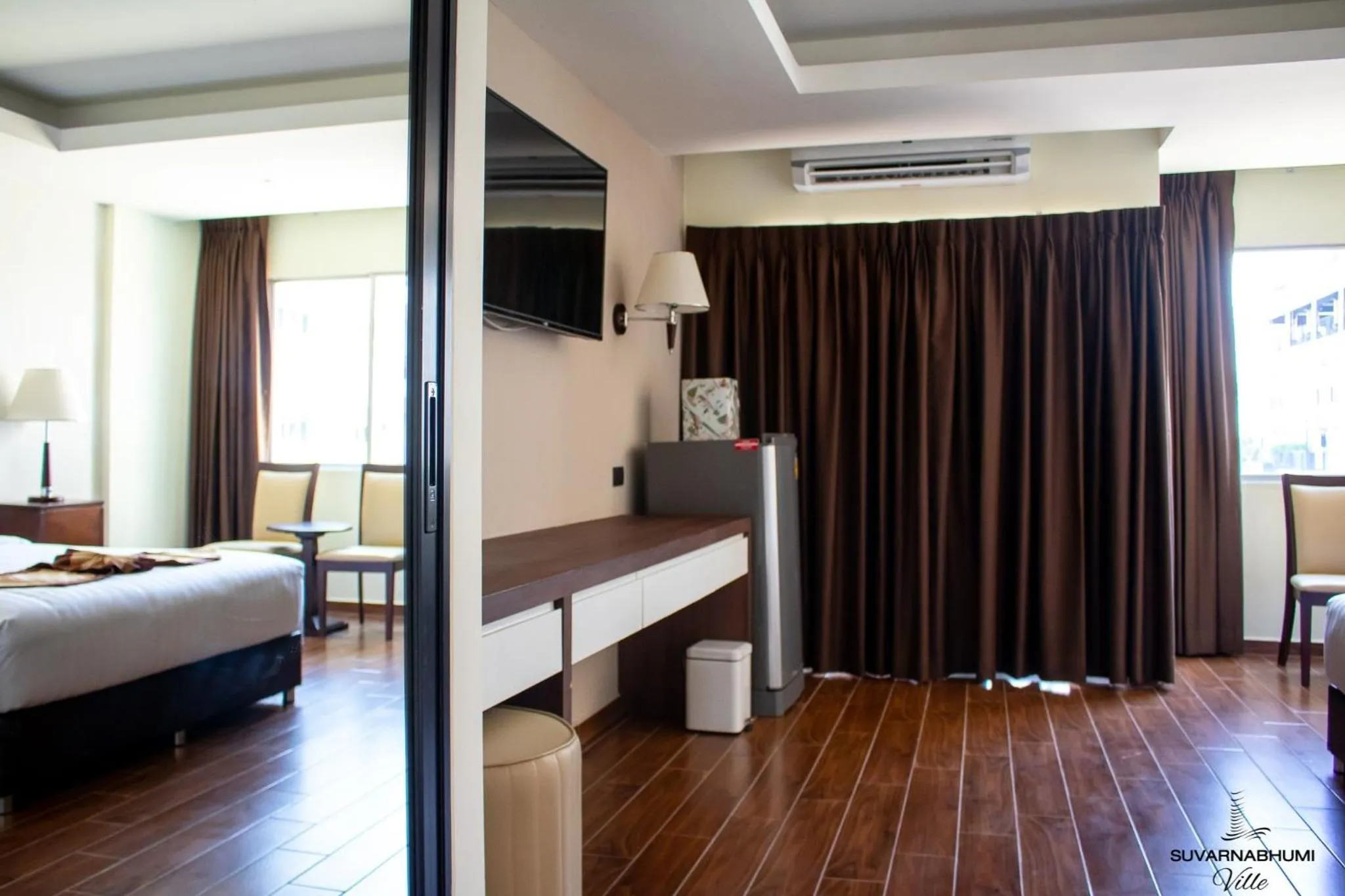 Bed in Suvarnabhumi Ville Airport Hotel