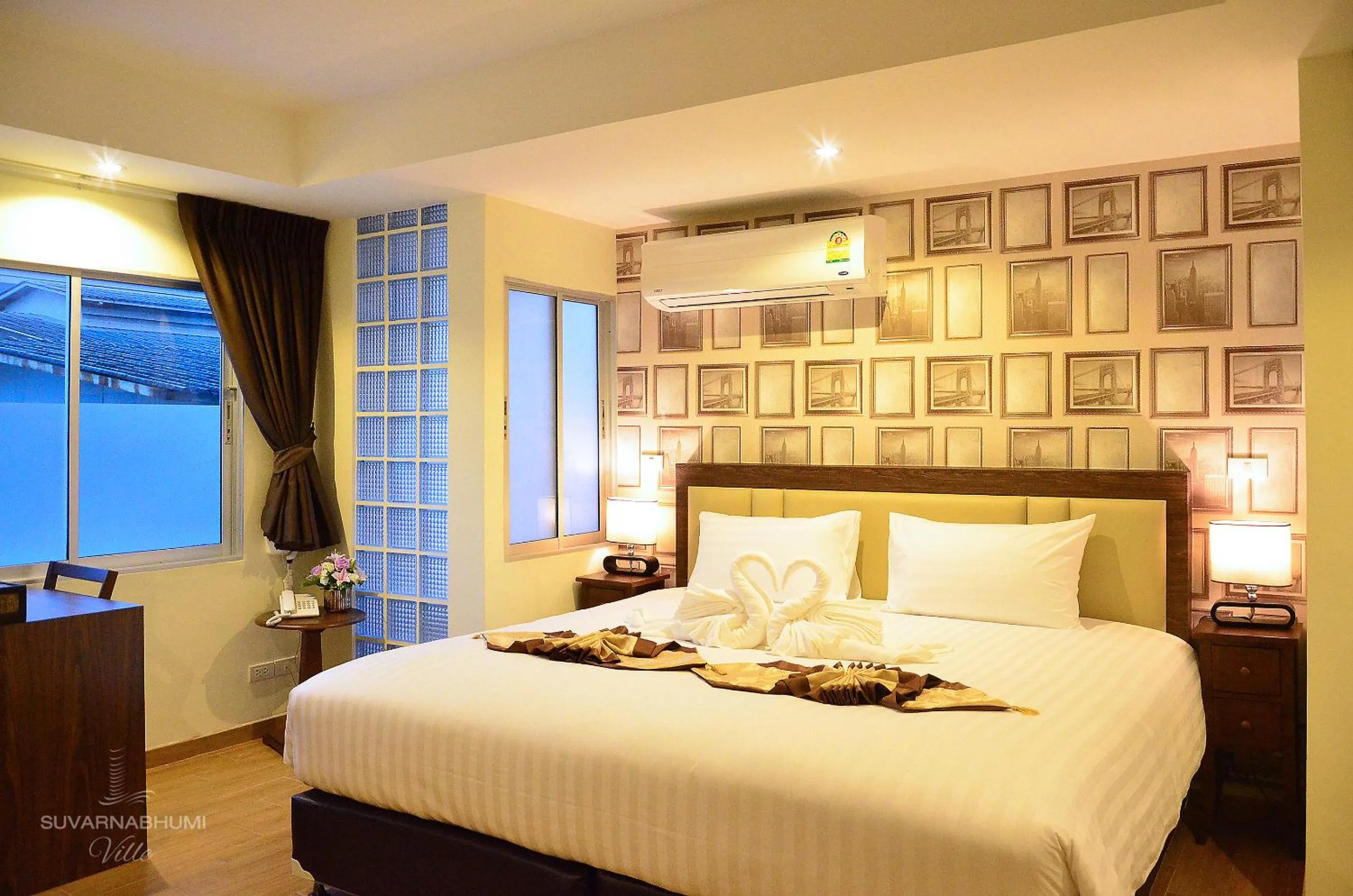 Bedroom, Bed in Suvarnabhumi Ville Airport Hotel