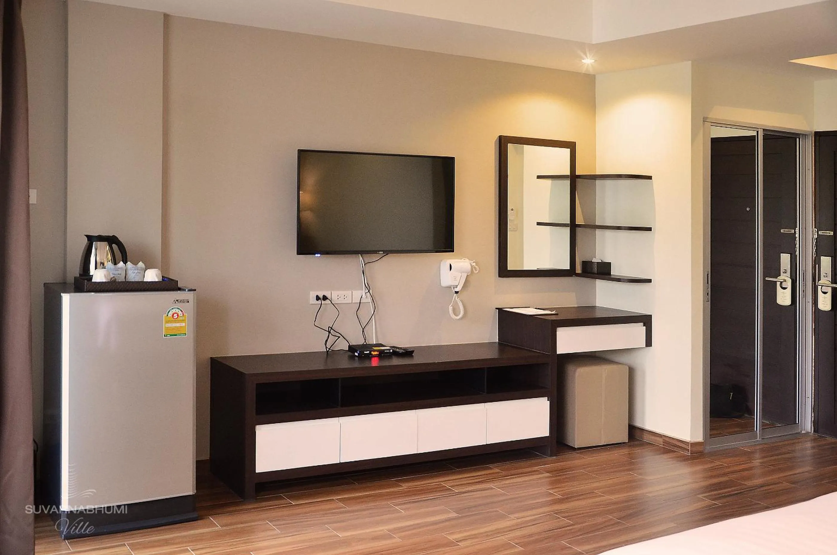 Bedroom in Suvarnabhumi Ville Airport Hotel