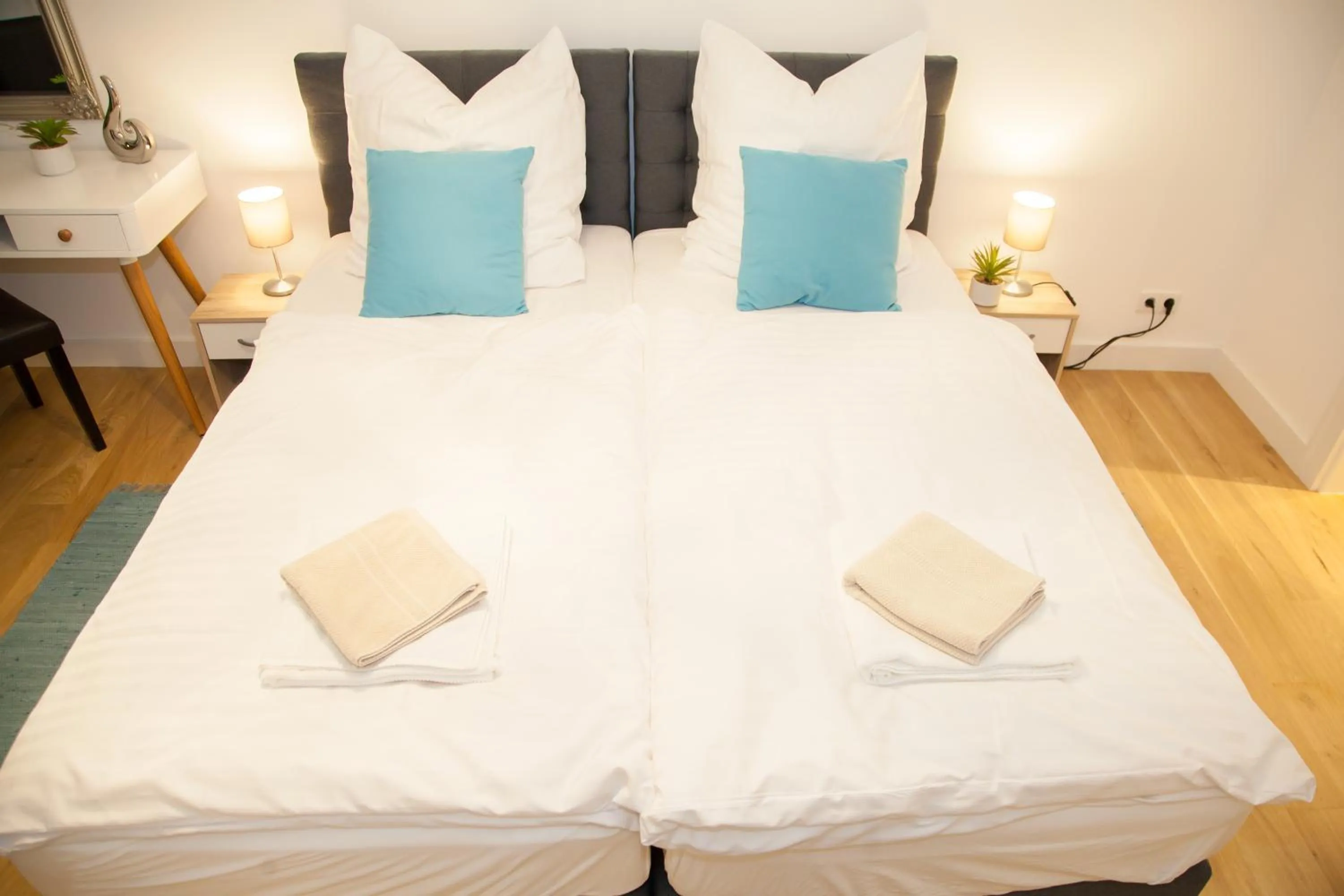 Bedroom, Bed in Apartment Haus Heidelberg