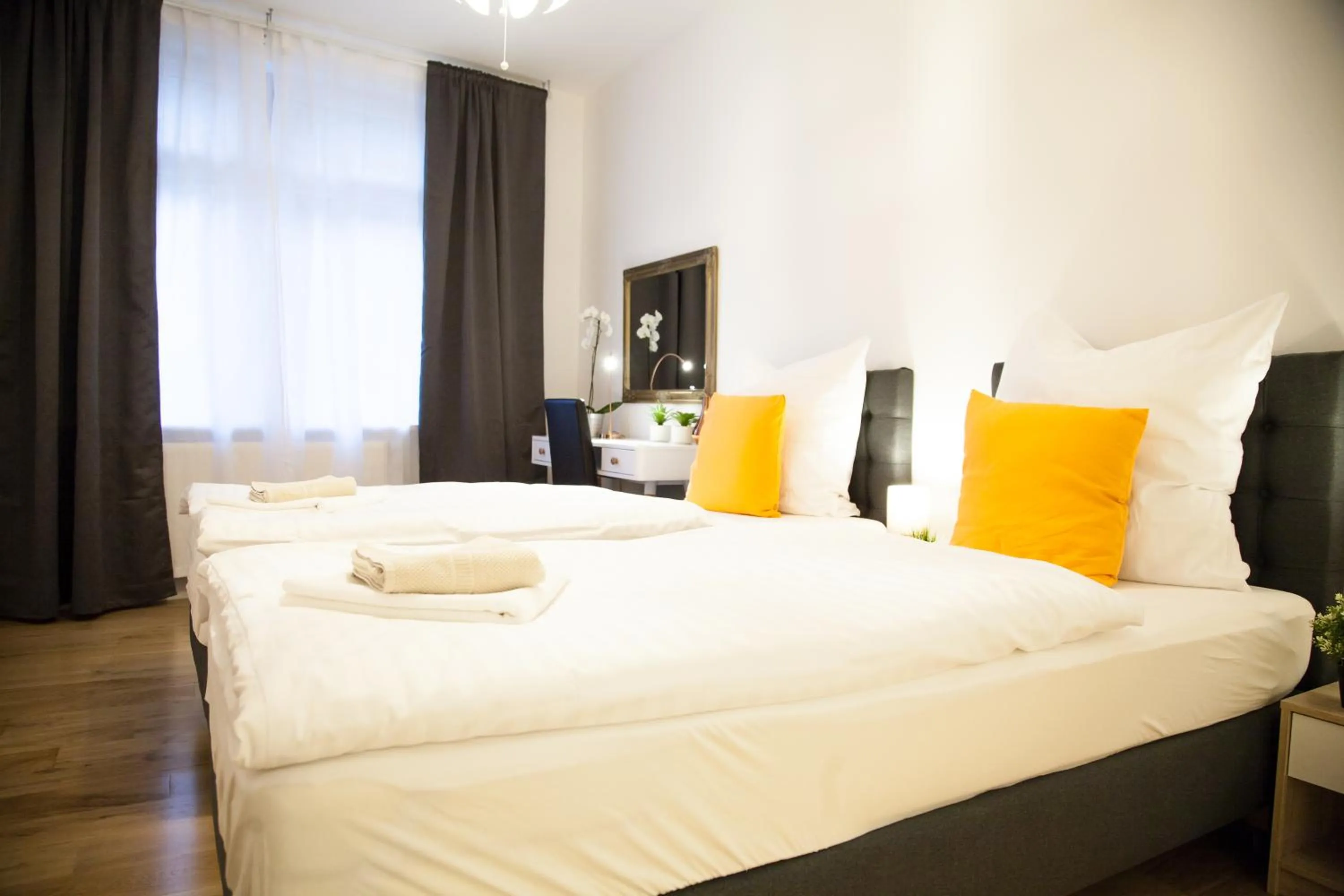 Bedroom, Bed in Apartment Haus Heidelberg