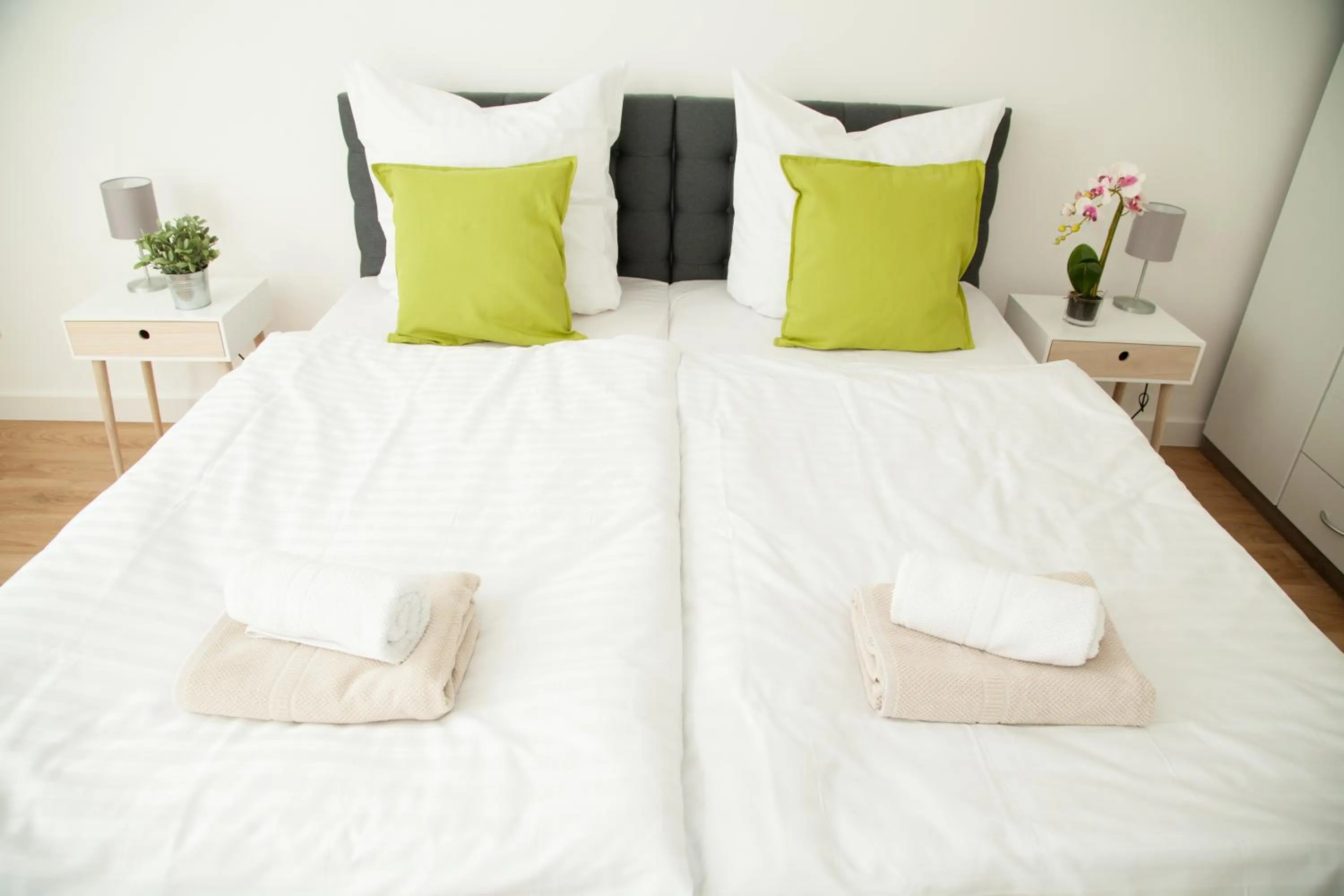 Bedroom, Bed in Apartment Haus Heidelberg