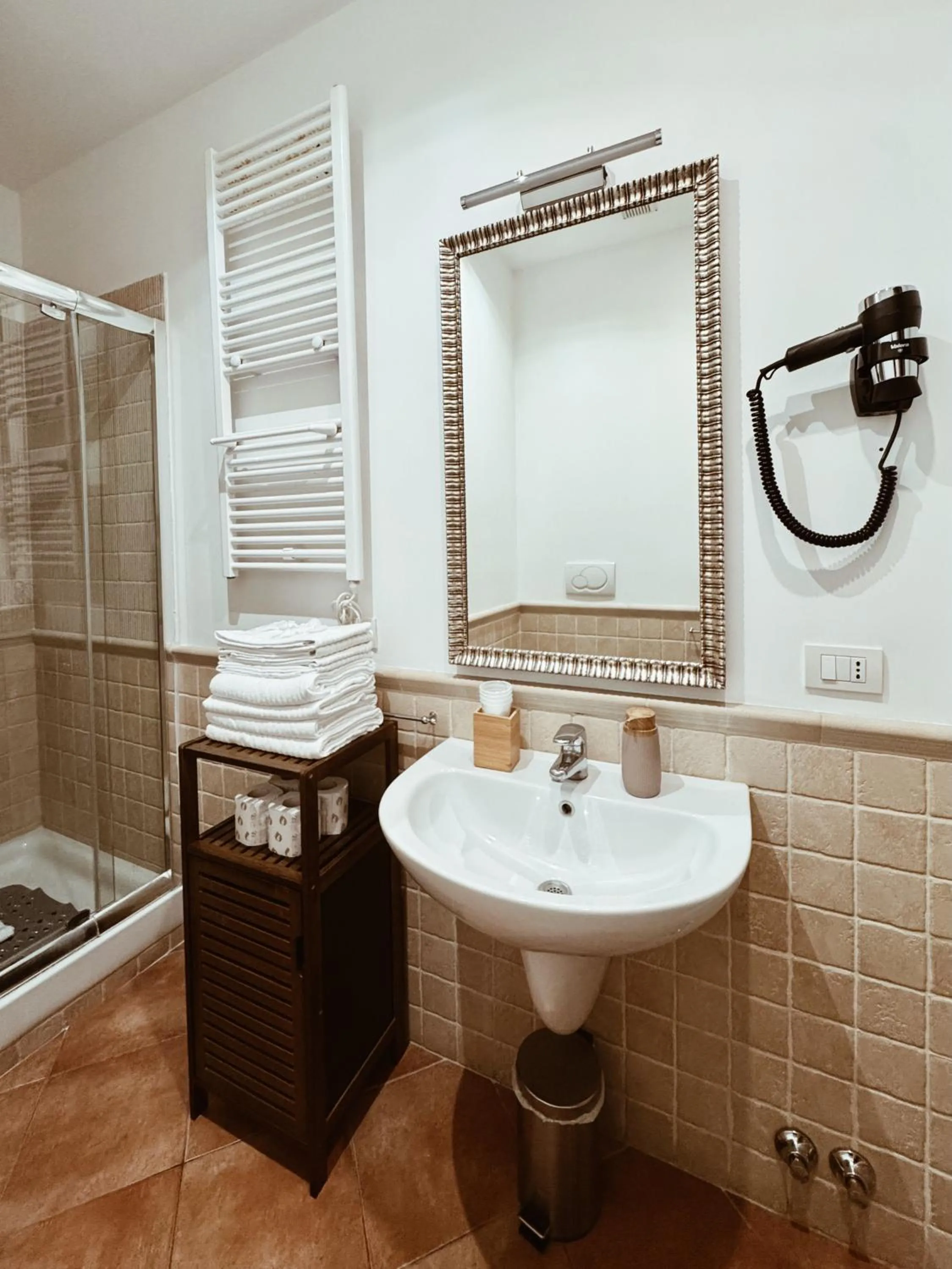 Shower in Residenza Sciarra Suites