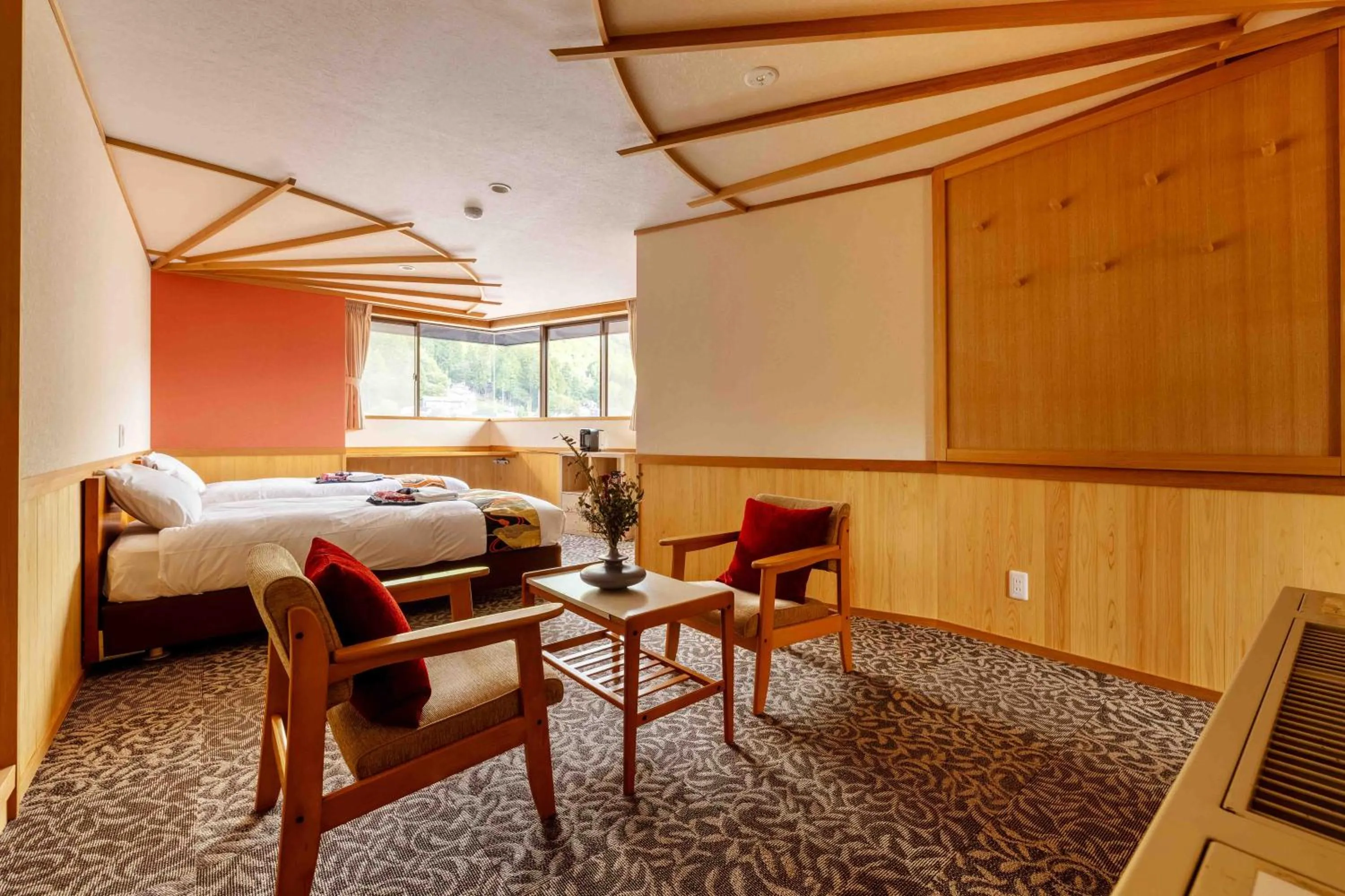 Bed in Nozawa View Hotel Shimataya