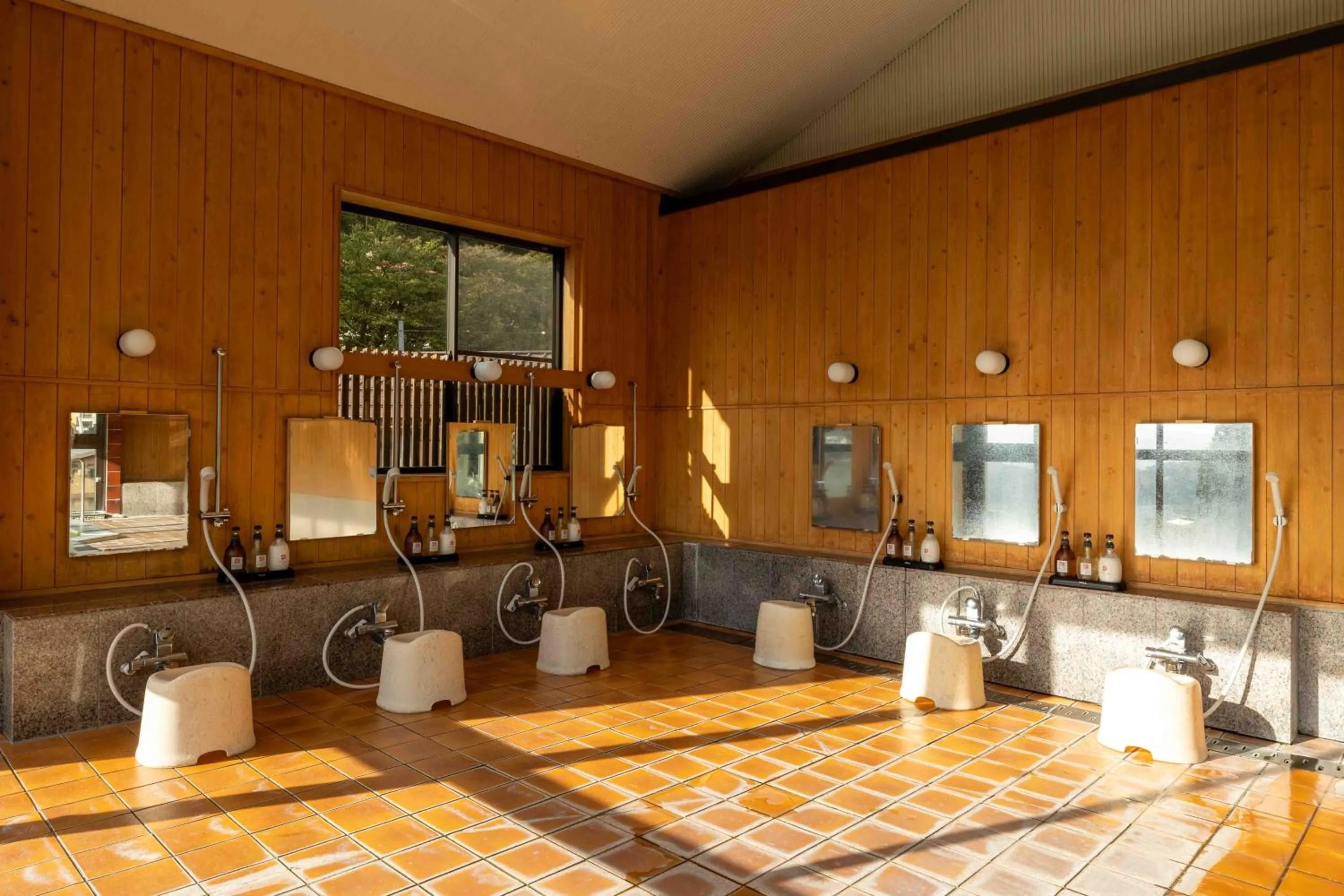 Hot Spring Bath in Nozawa View Hotel Shimataya