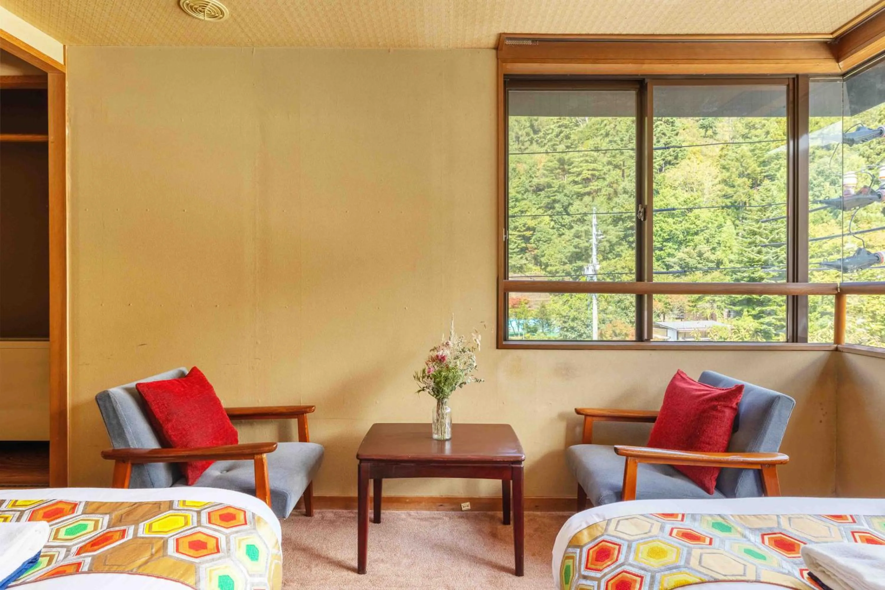 Bed in Nozawa View Hotel Shimataya