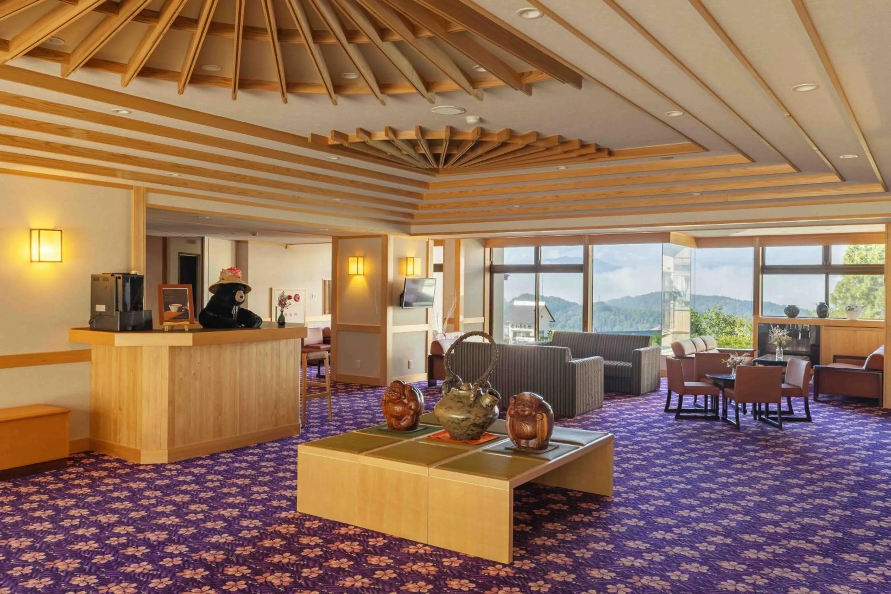 Lobby or reception in Nozawa View Hotel Shimataya