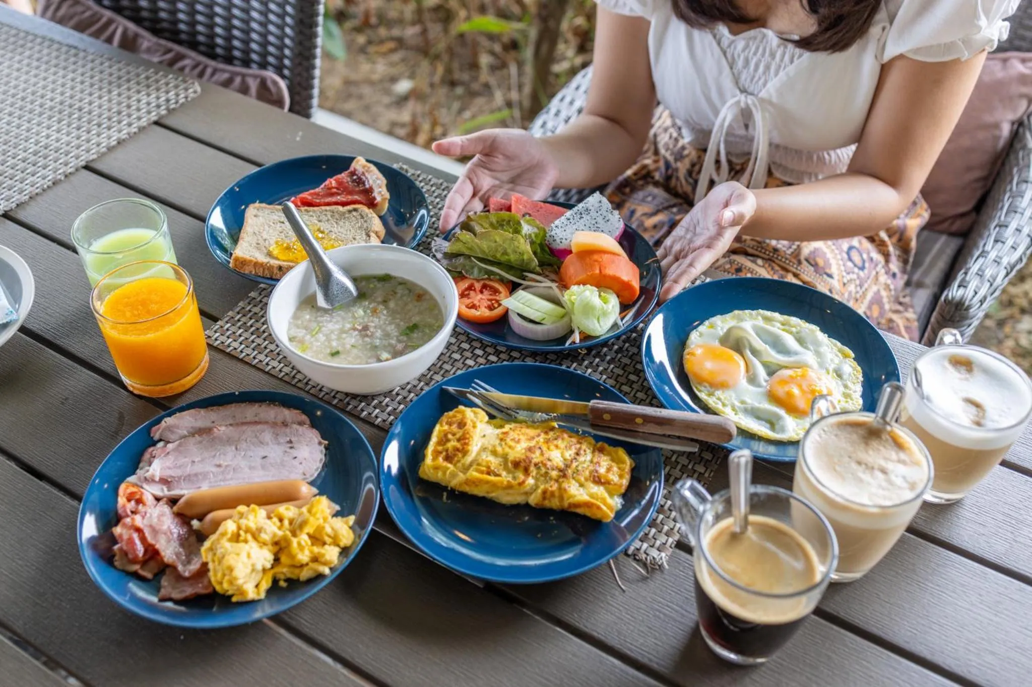 Breakfast in Khong Chiam Orchid Riverside Resort