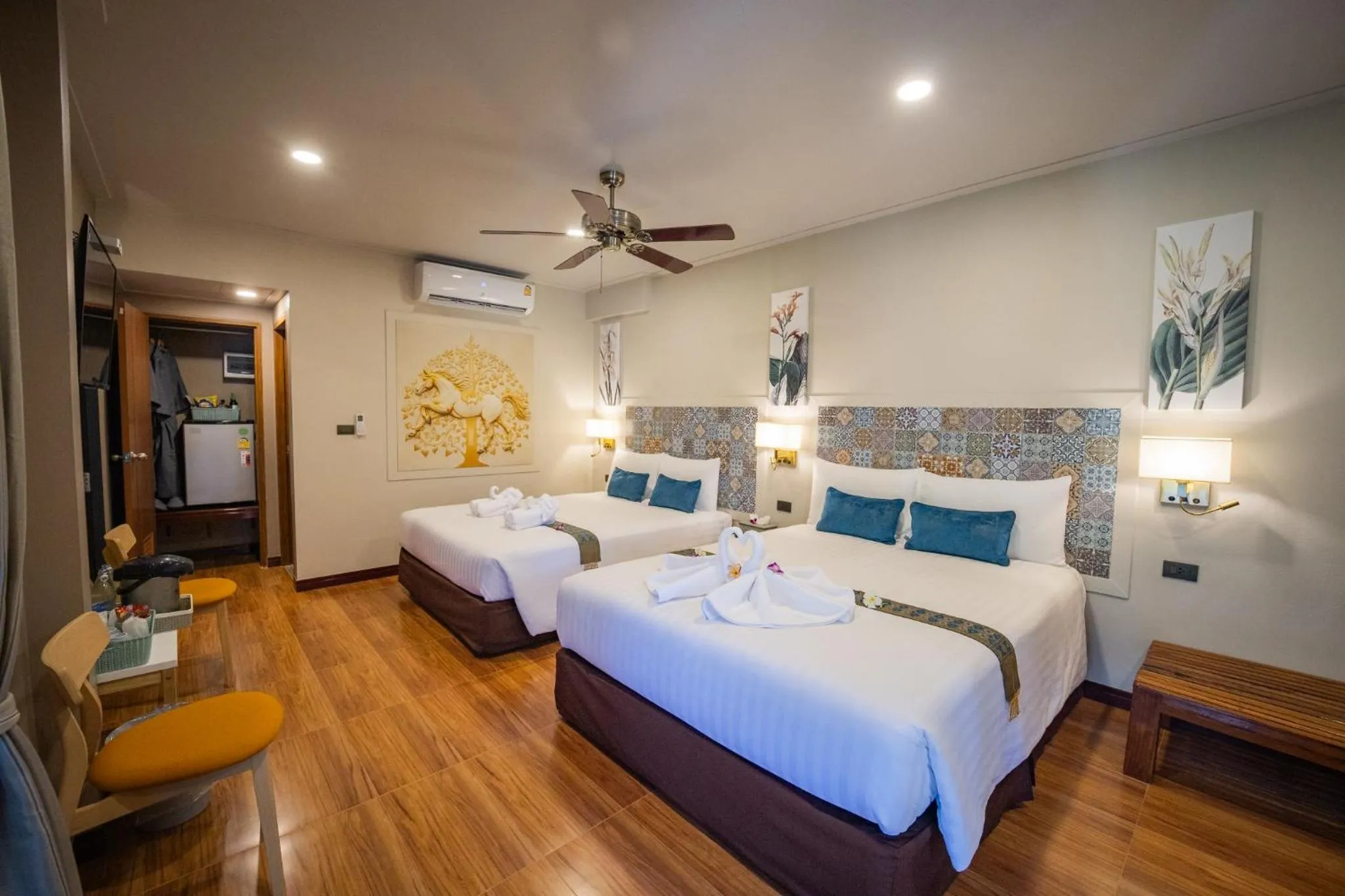 Bed in Khong Chiam Orchid Riverside Resort