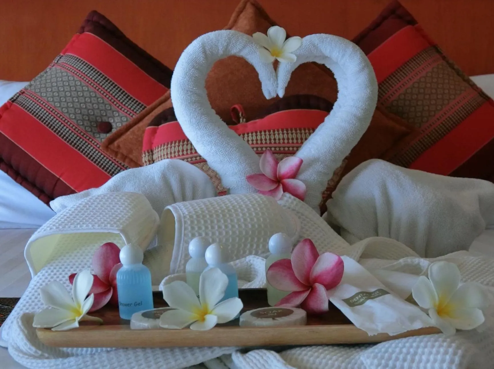 Decorative detail, Bed in Khong Chiam Orchid Riverside Resort
