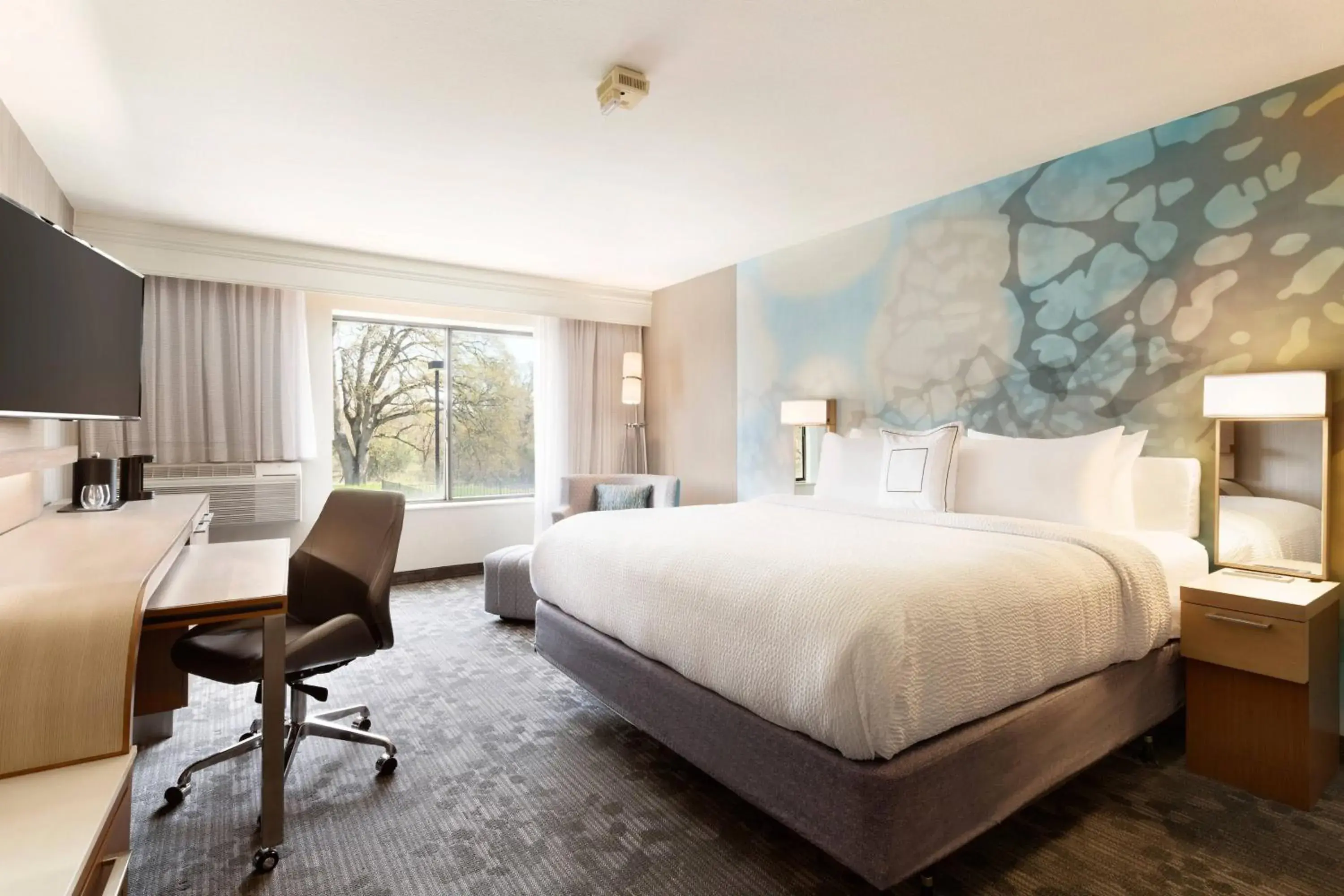 King Room with Sofa Bed and Adapted Tub - Mobility Accessible in Courtyard by Marriott Roseville King Room with Sofa Bed and Adapted Tub - Mobility Accessible in Courtyard by Marriott Roseville