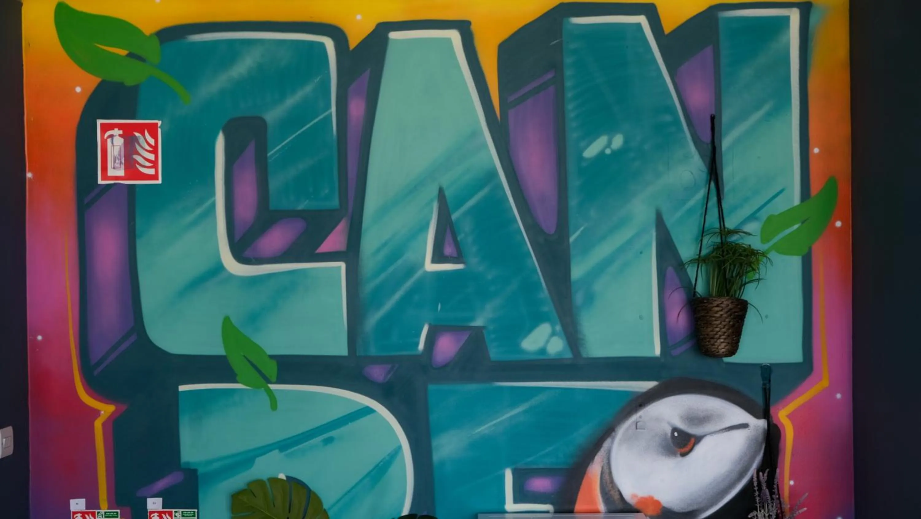 Decorative detail in Garden Lane Backpackers