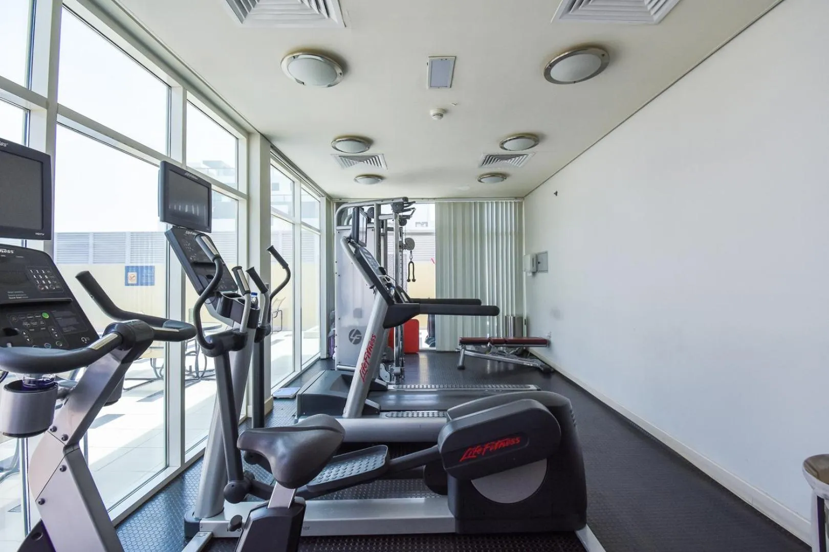 Fitness centre/facilities in Premier Inn Dubai Silicon Oasis - An Emirates Group Company