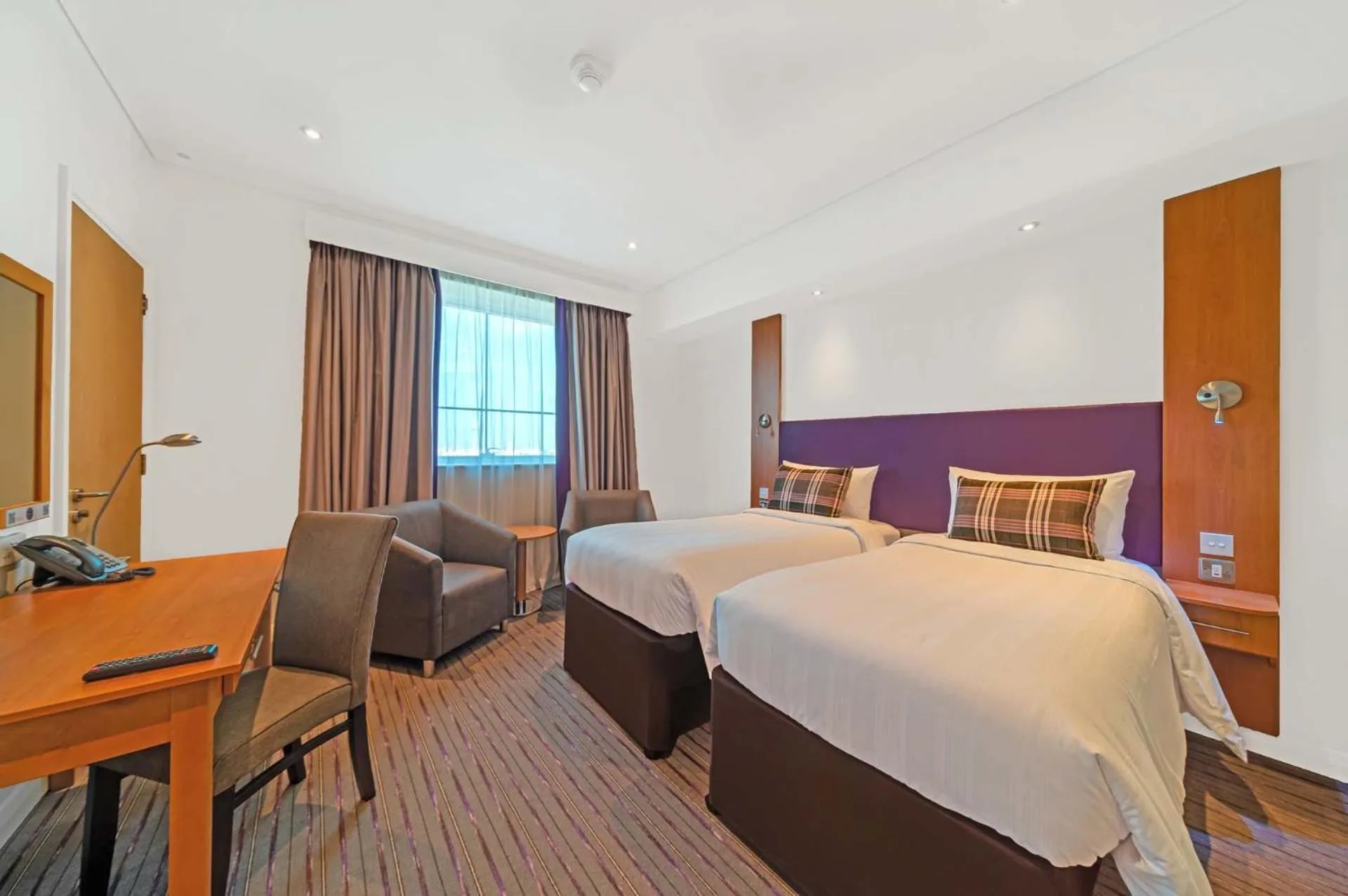 Bed in Premier Inn Dubai Investments Park - An Emirates Group Company